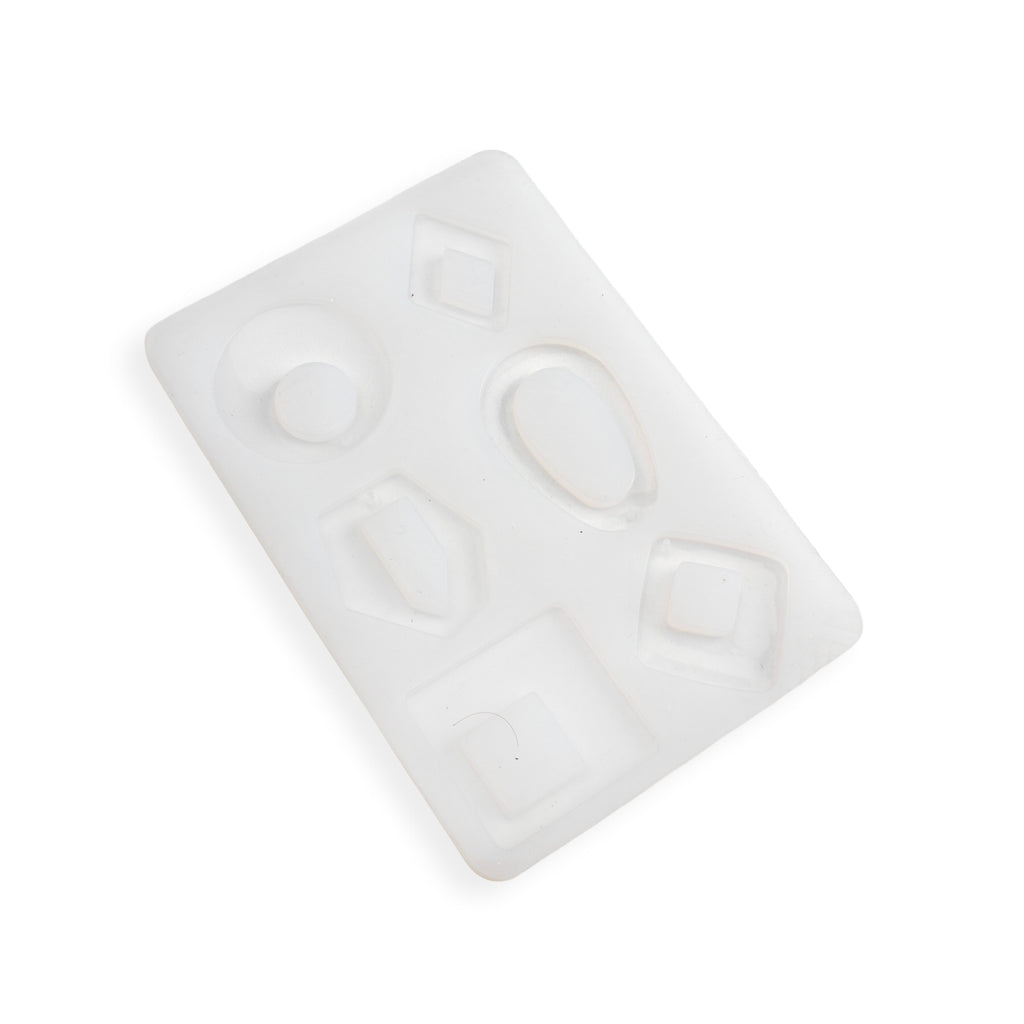 Silicone Mould Earrings and Pendants 6 Designs 14 X 10cm X D5mm 1pc