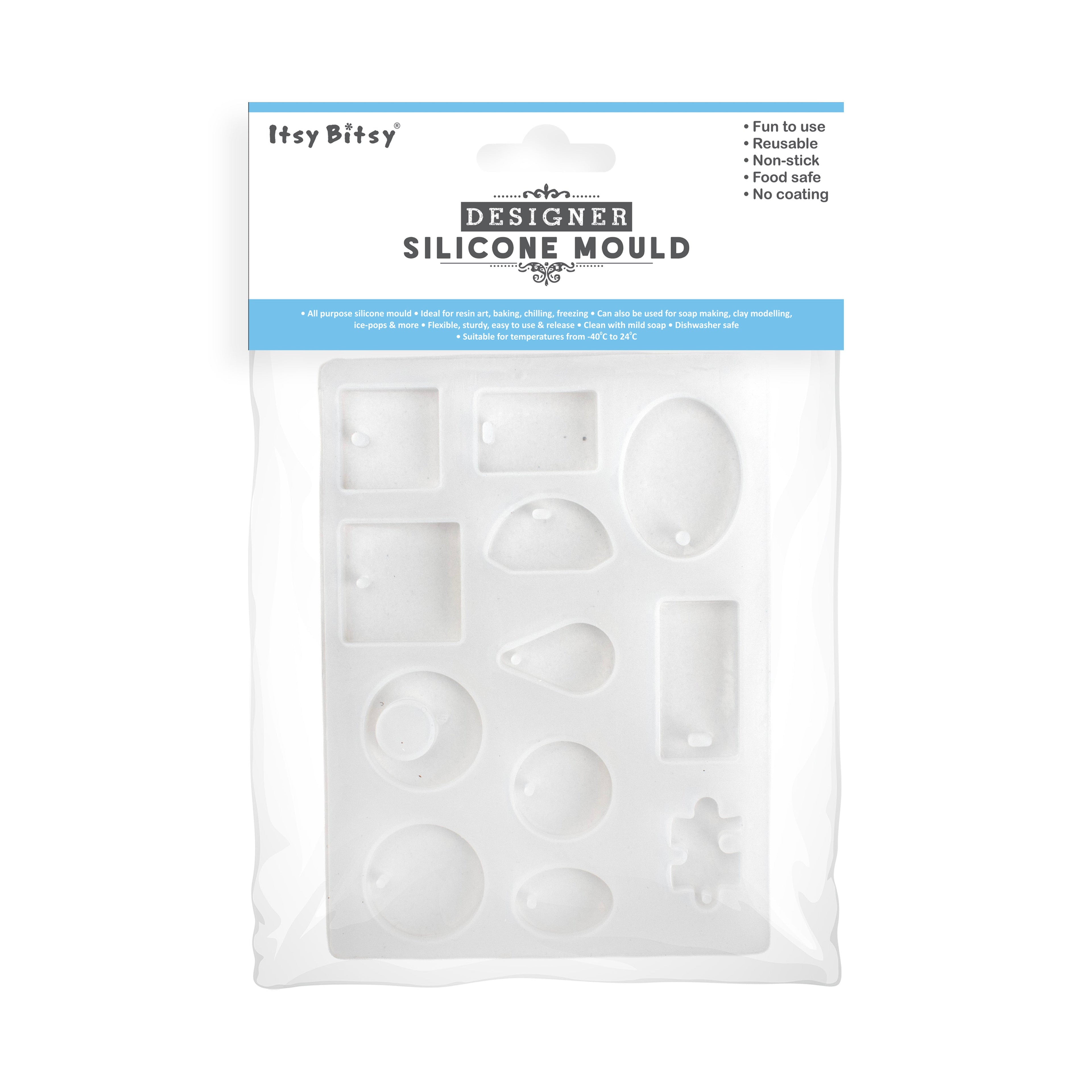 Silicone Mould Earrings and pendants 12 Cavity 15 X 12cm X D5mm 1pc
