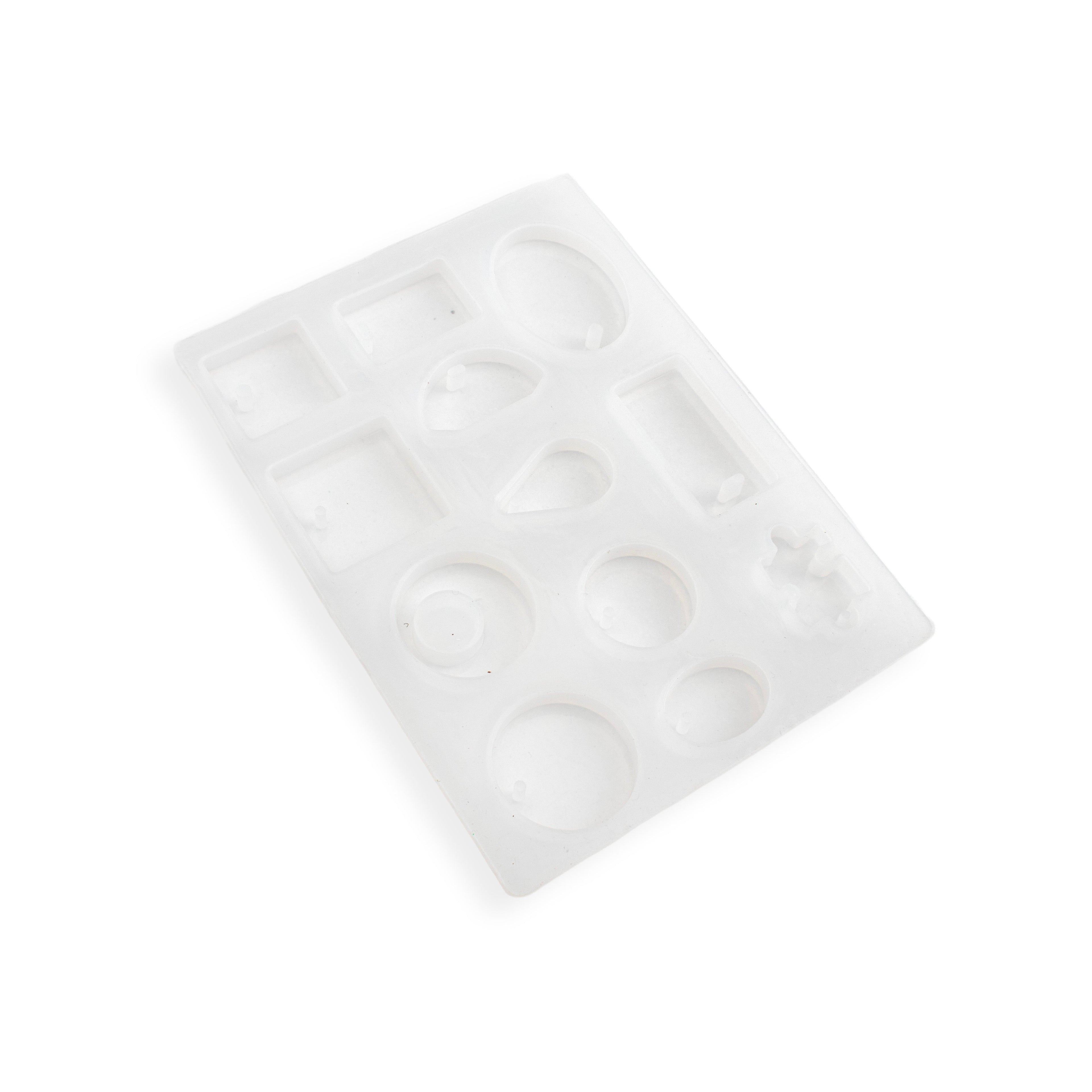 Silicone Mould Earrings and pendants 12 Cavity 15 X 12cm X D5mm 1pc