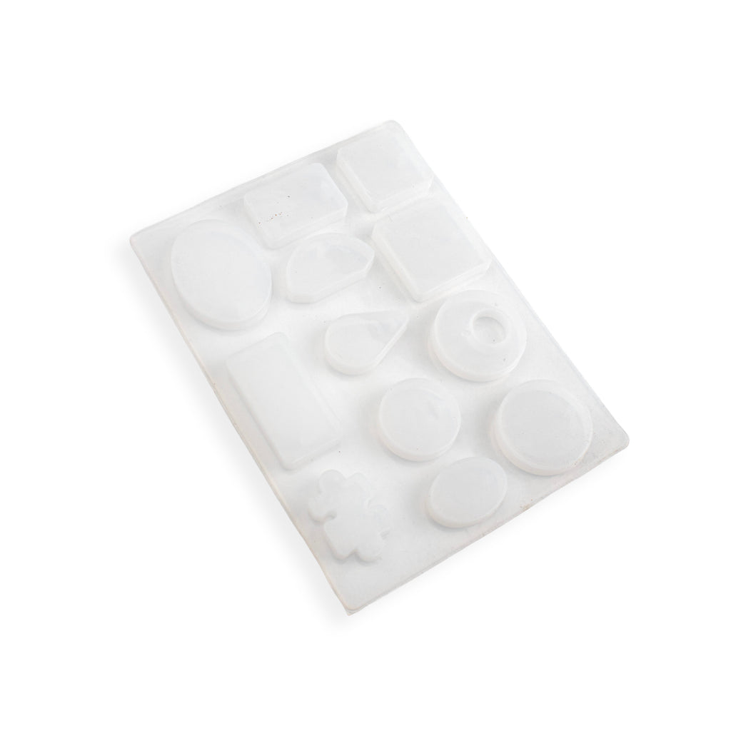 Silicone Mould Earrings and pendants 12 Cavity 15 X 12cm X D5mm 1pc