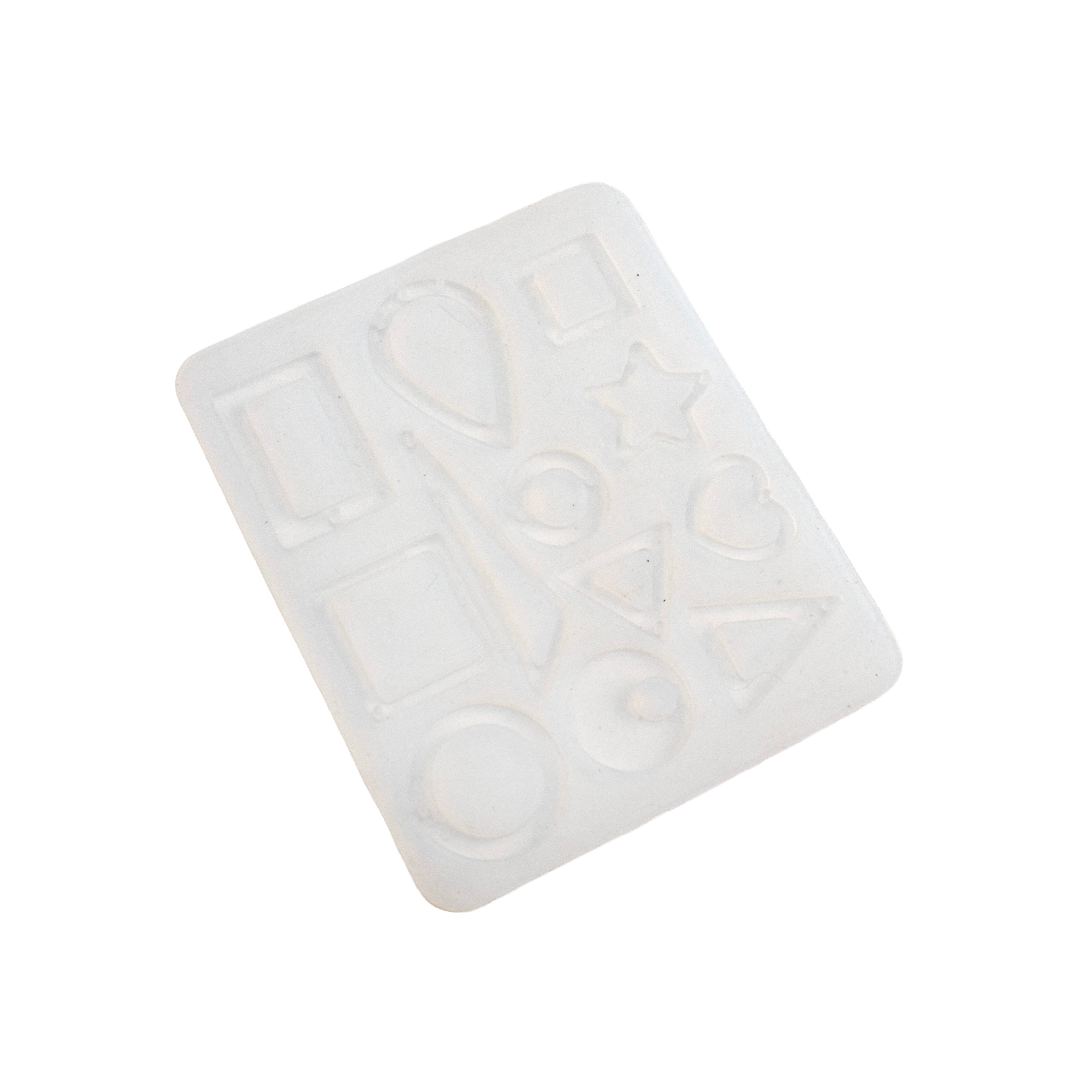 Silicone Mould Earrings and pendants 12 Cavity 10 X 11cm X D5mm 1pc