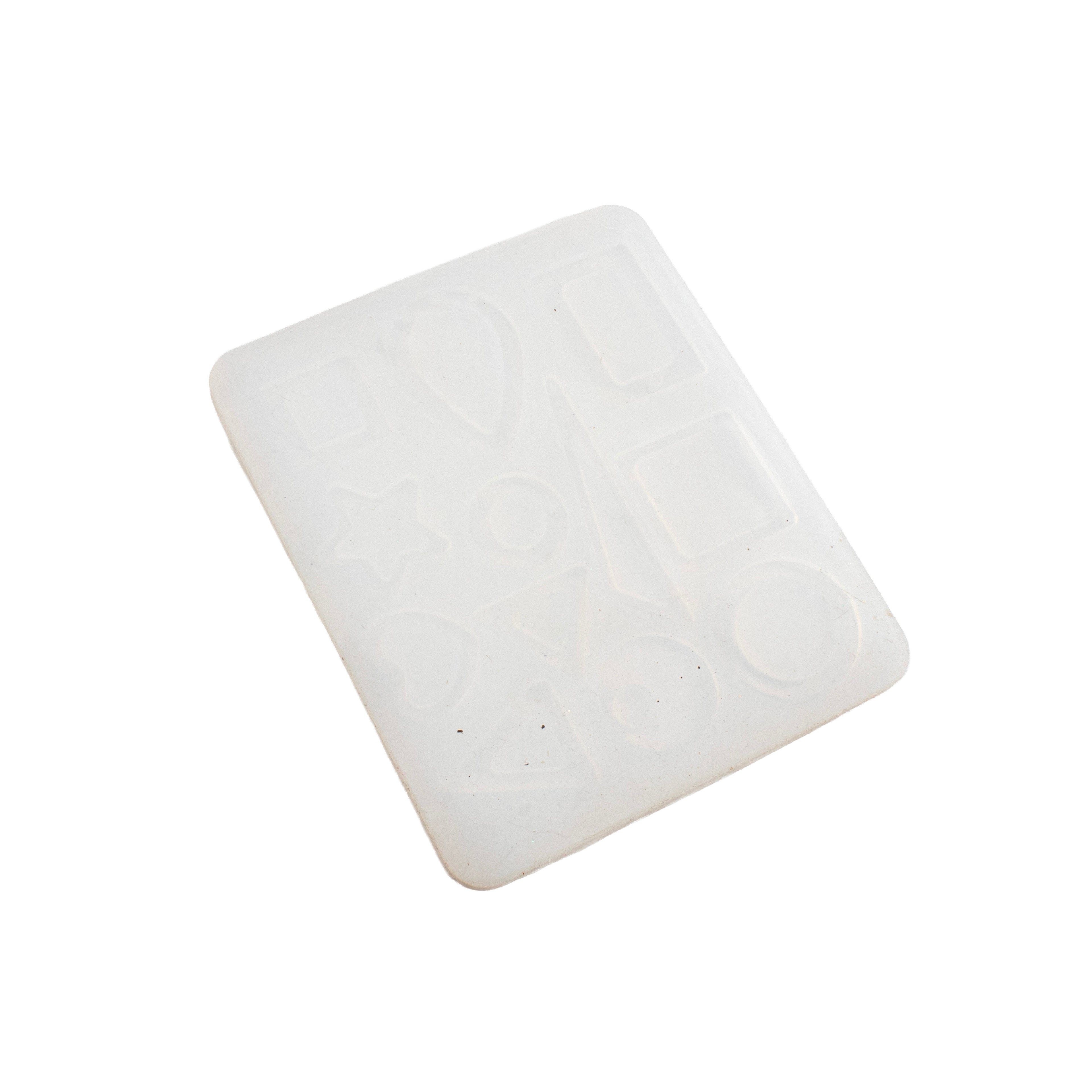 Silicone Mould Earrings and pendants 12 Cavity 10 X 11cm X D5mm 1pc