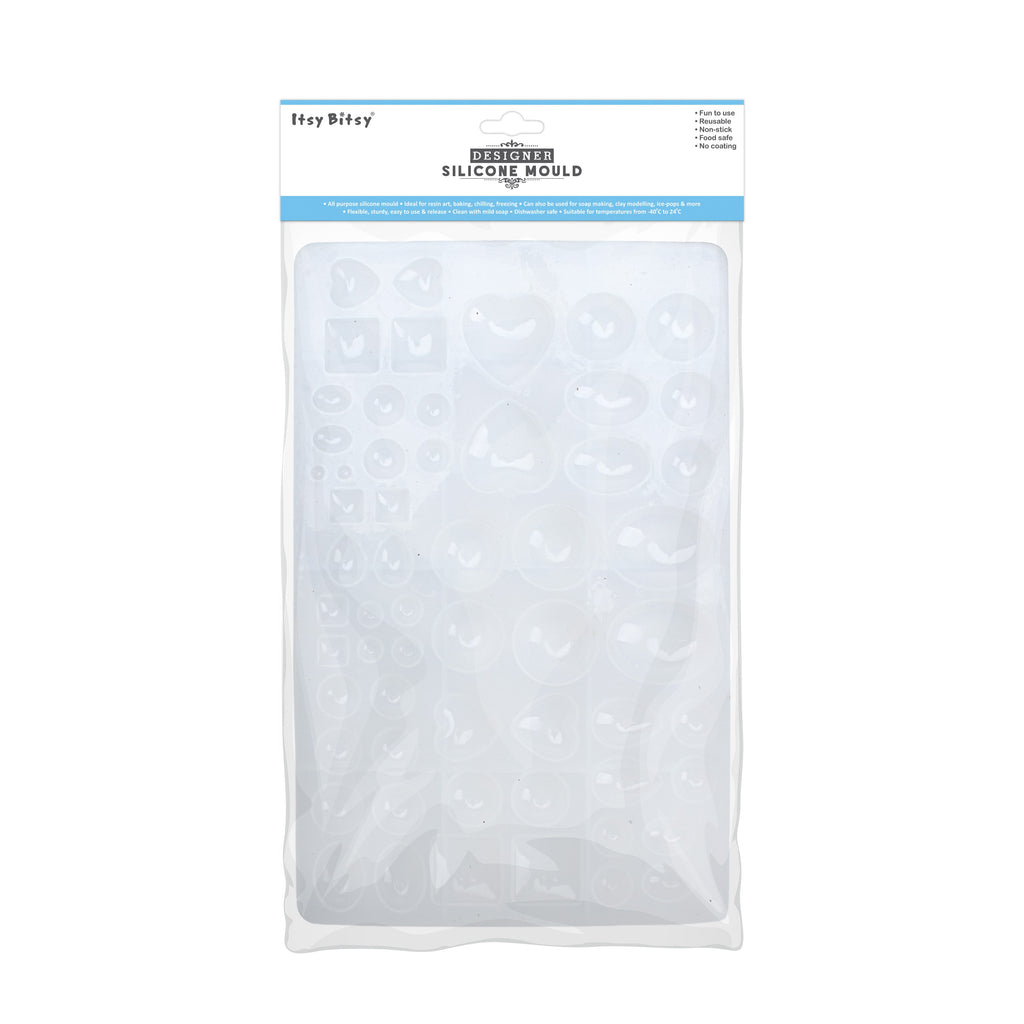 Silicone Mould Assorted Pendants 25 X 16cm X D5mm 1pc