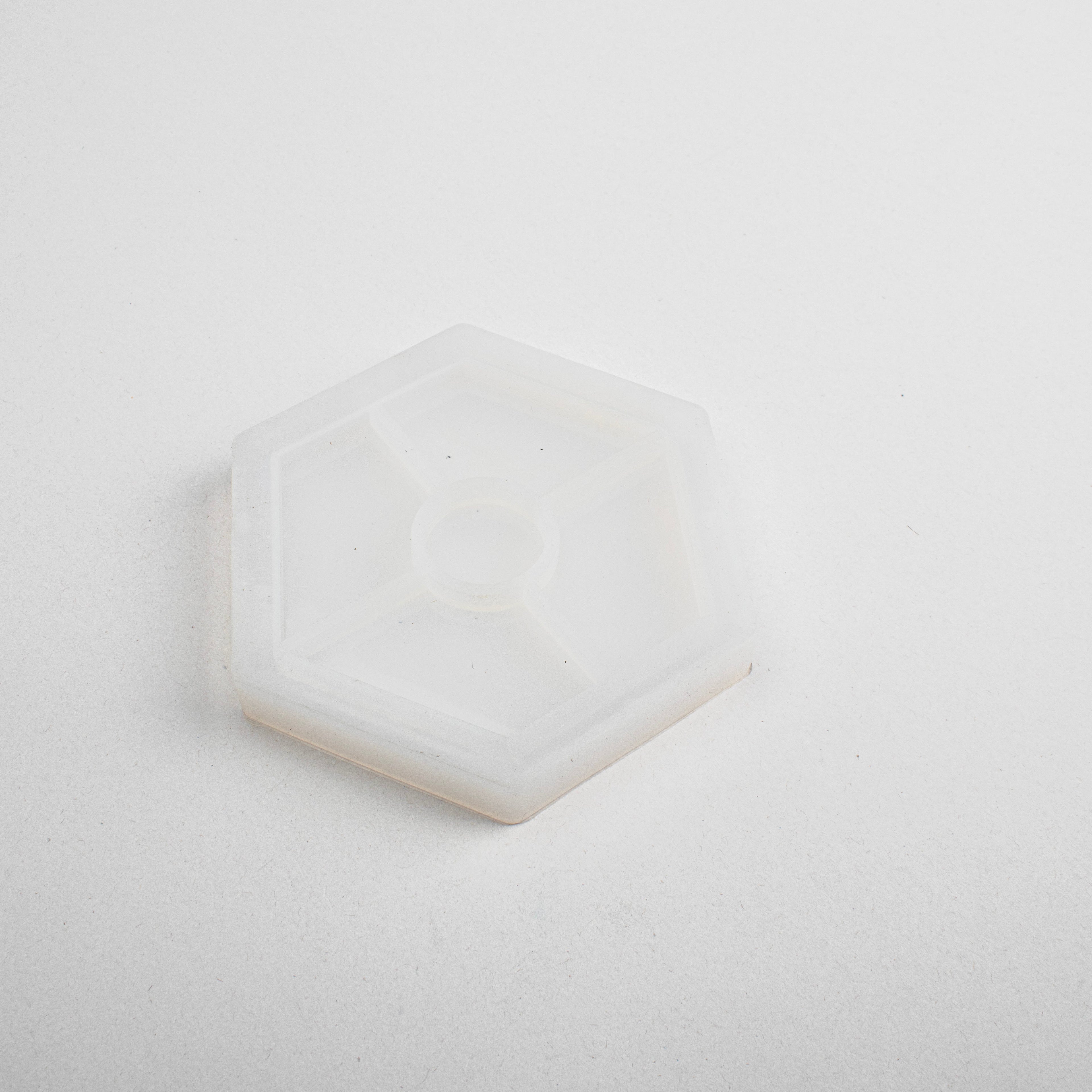 Silicone Mould Coaster Hexagon 4 Inch X D10mm 1pc