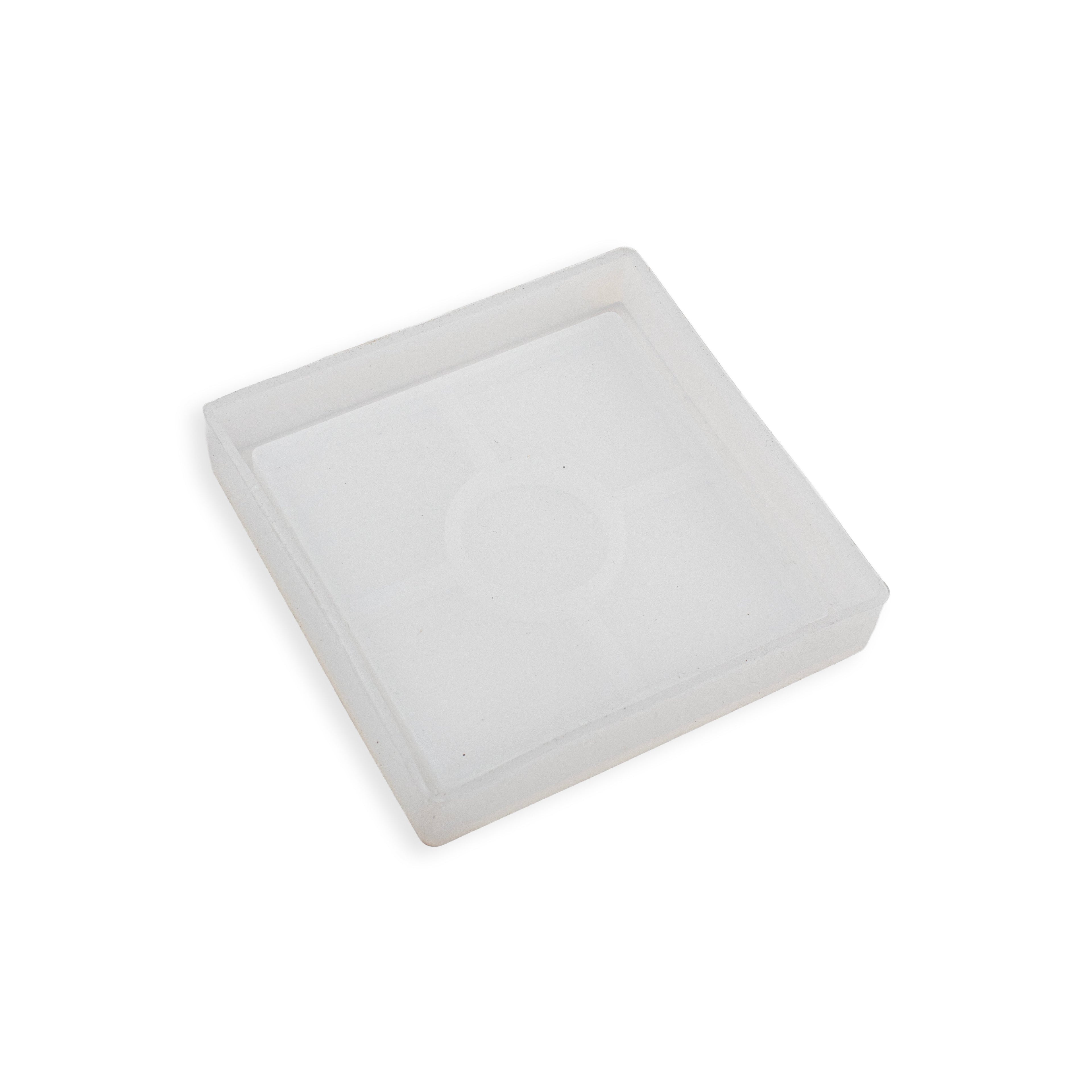 Silicone Mould Square with compartments 4 Inch X D10mm 1pc