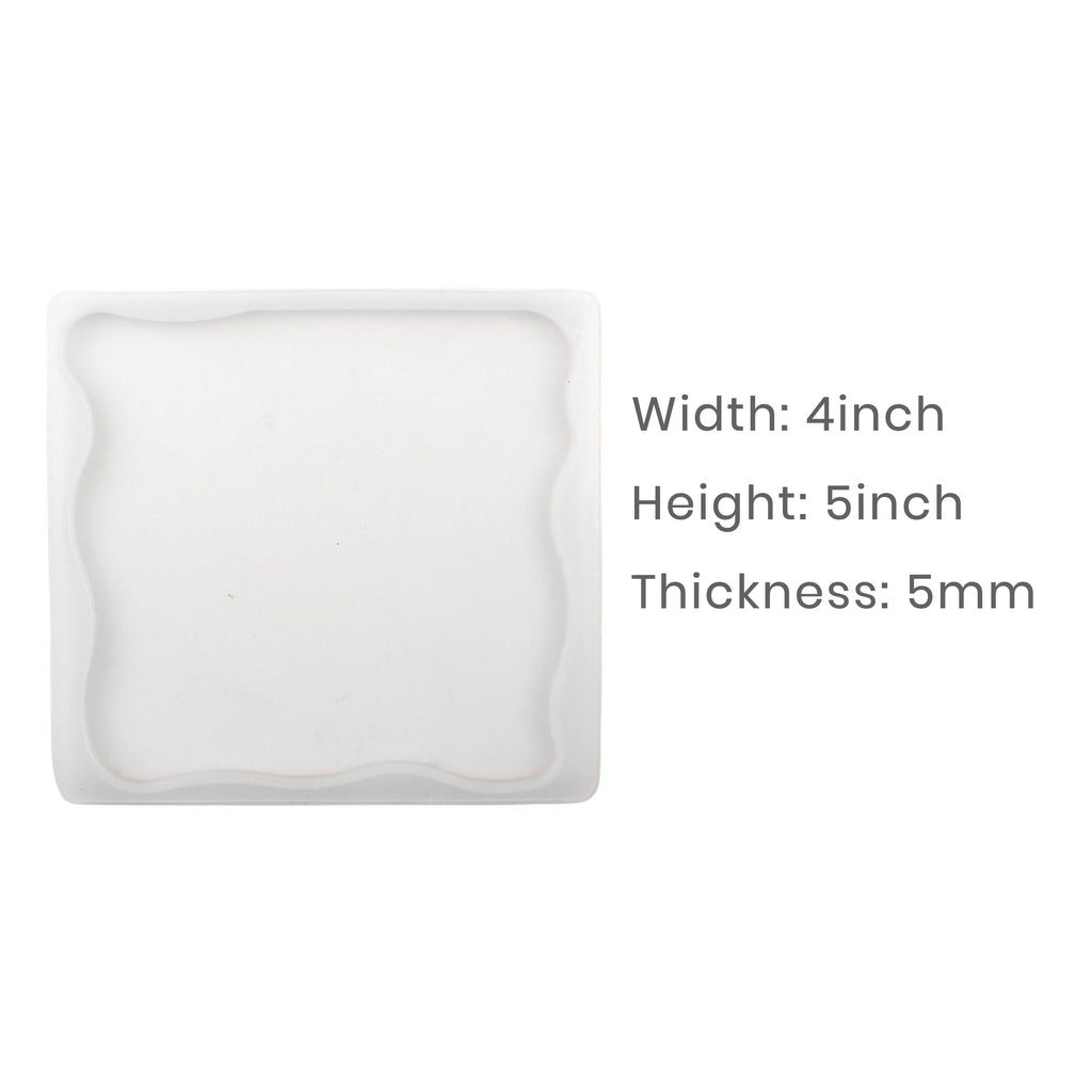 Silicone Mould Square Zigzag 4 Inch X D5mm 1pc