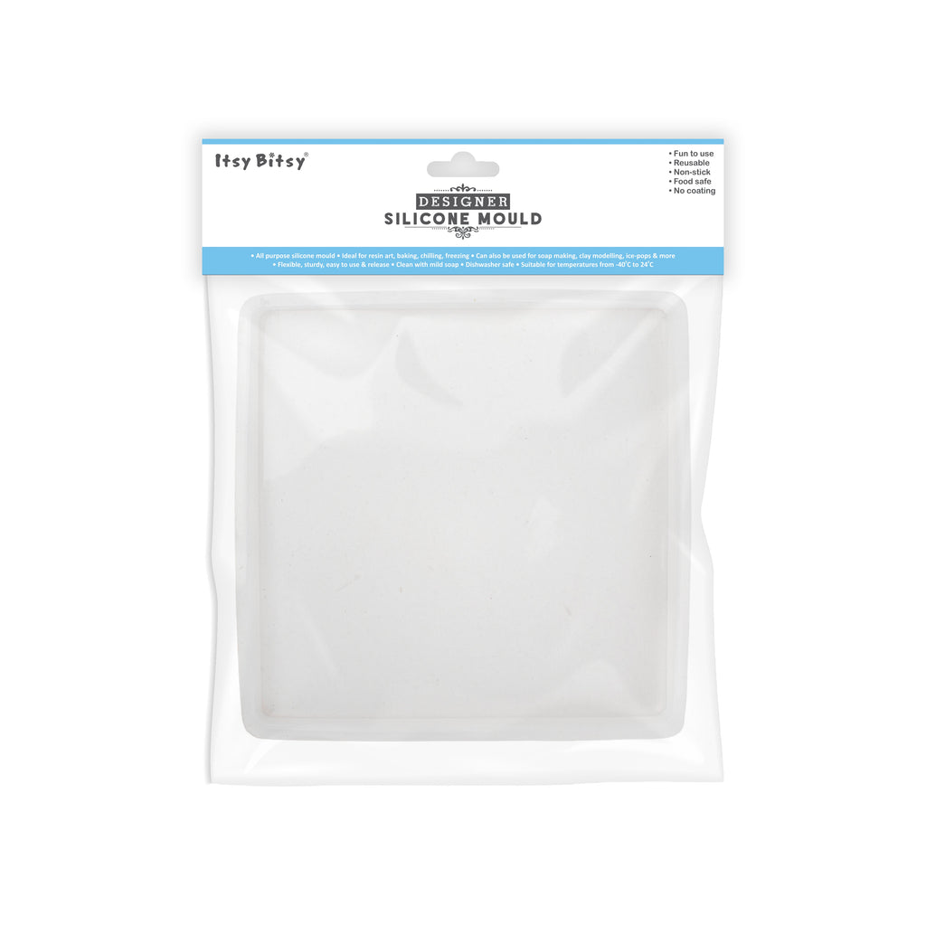 Silicone Mould Square Plain 6 X 6Inch X D10mm 1pc