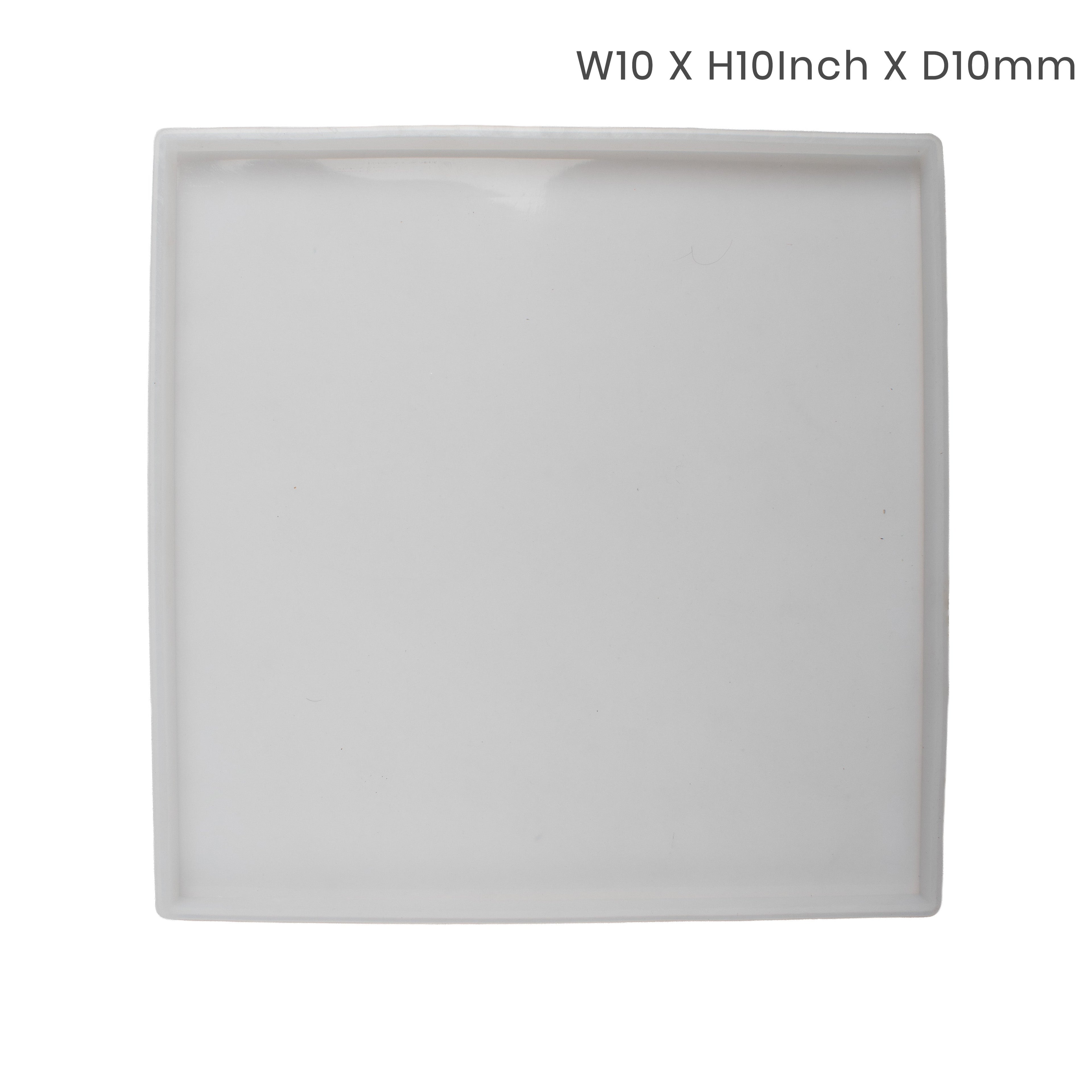 Silicone Mould Square Plain 10 X 10Inch X D10mm 1pc