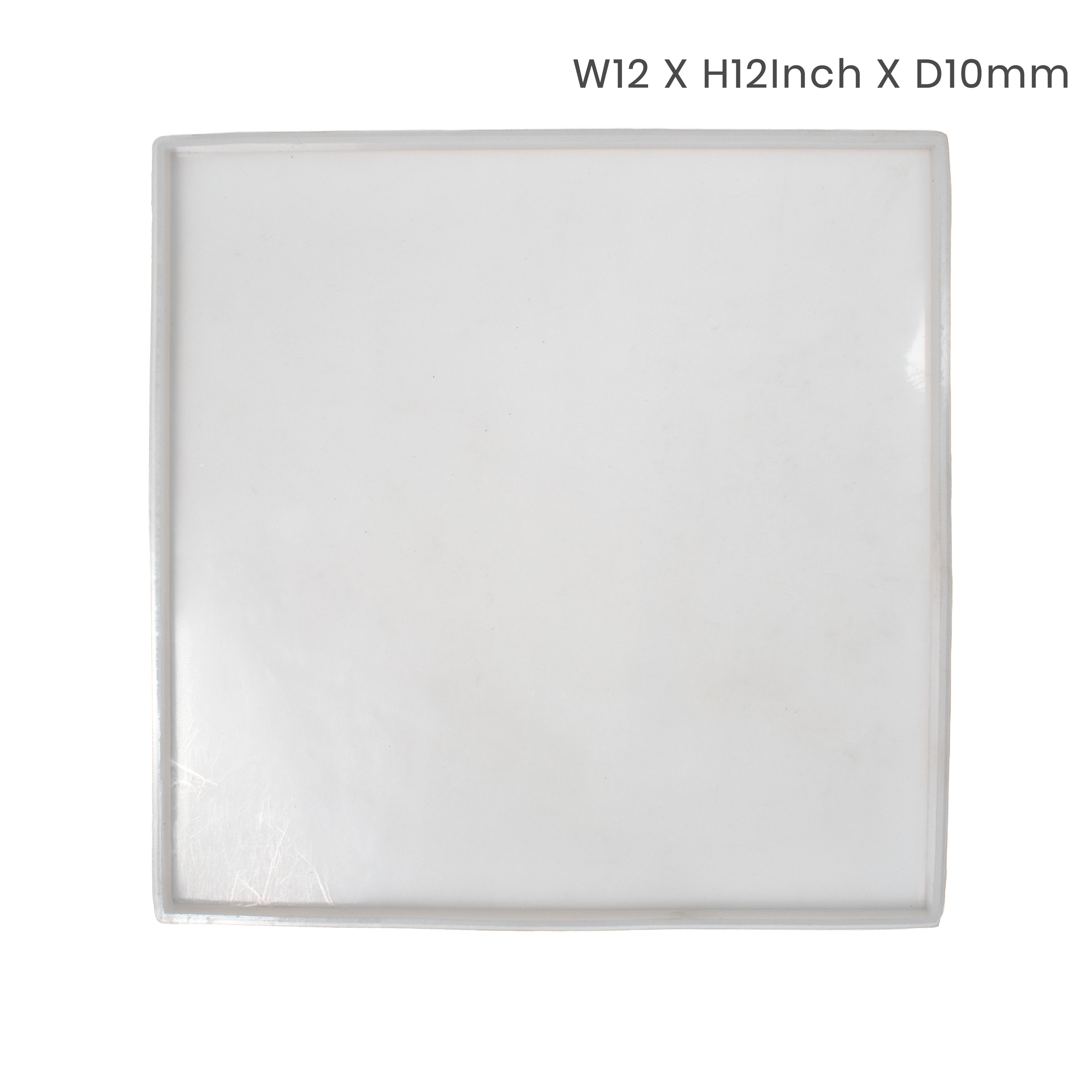 Silicone Mould Square Plain Mould 12 X 12Inch X D10mm 1pc