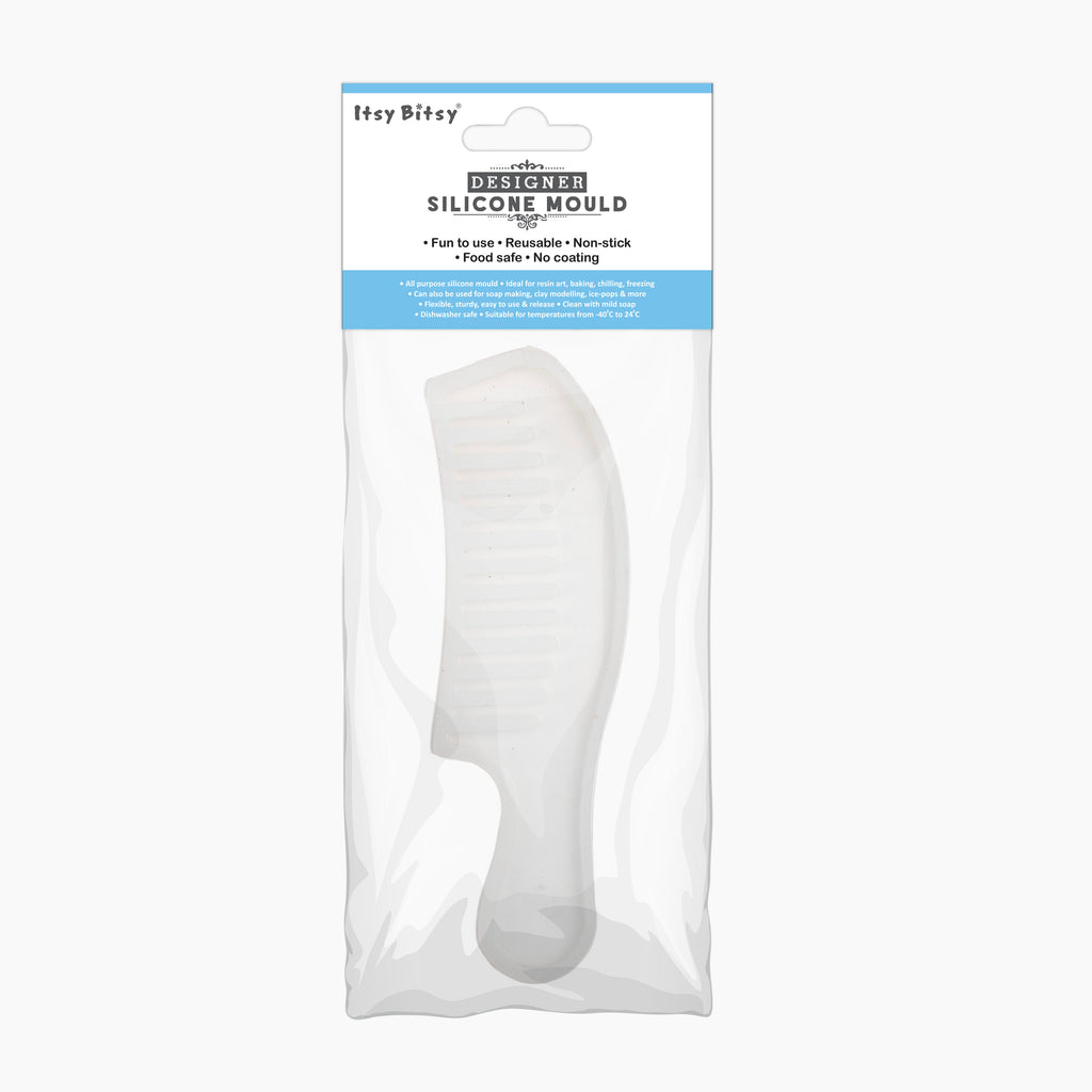Silicone Mould Comb with handle 15 X 5cm X D4mm 1pc