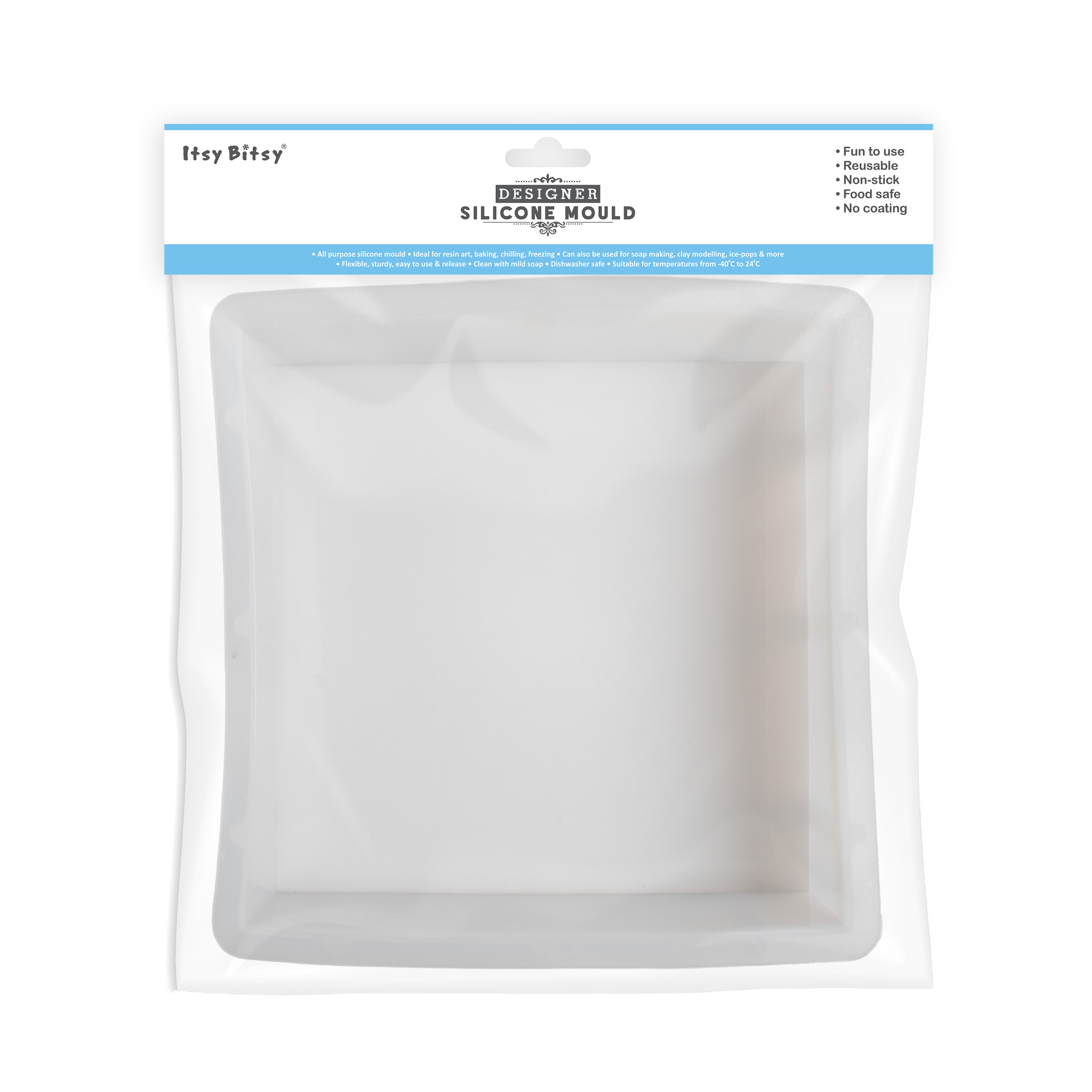Silicone Mould Square 17 cm X D50mm 1pc