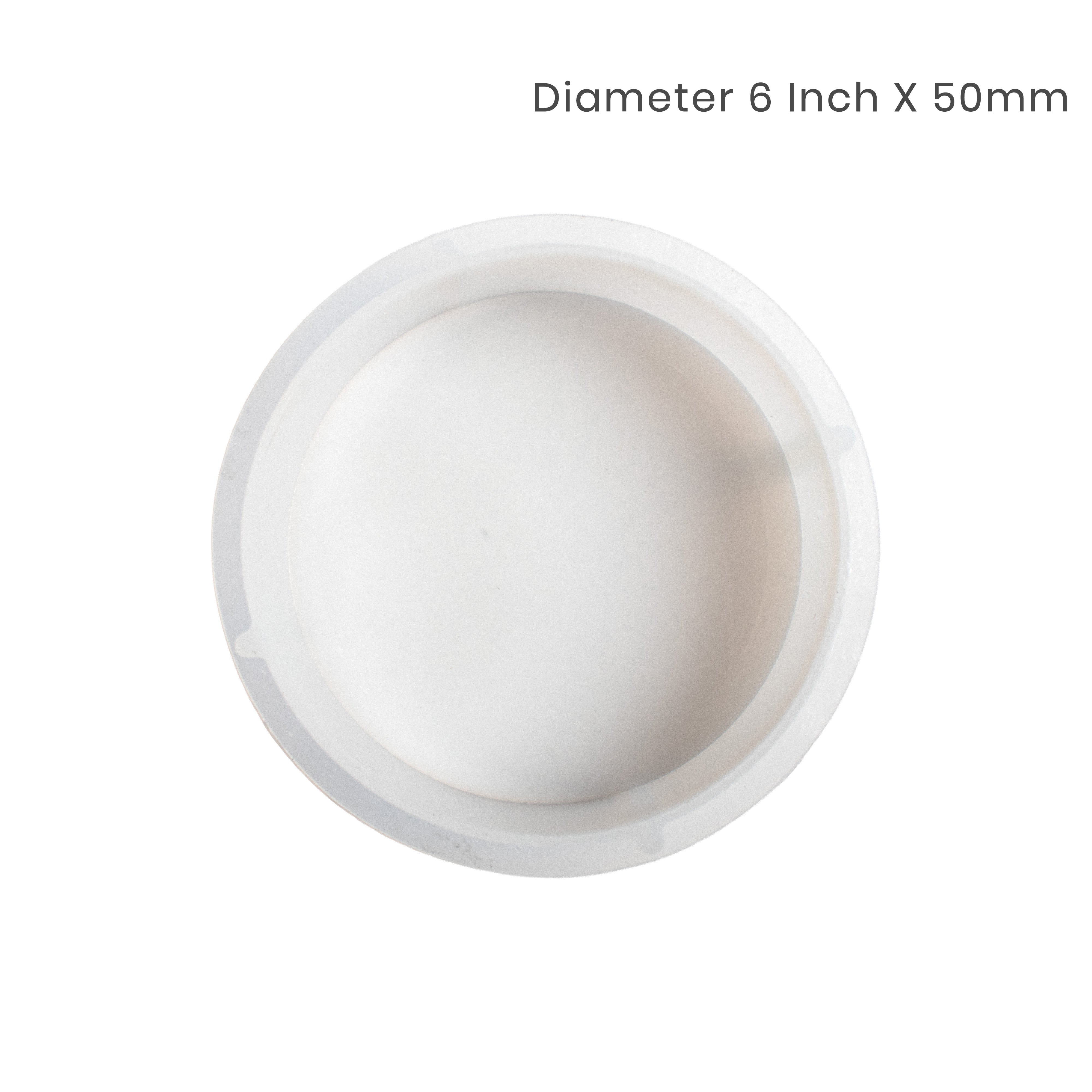 Silicone Mould Round Dia 6 Inch X 50mm 1pc