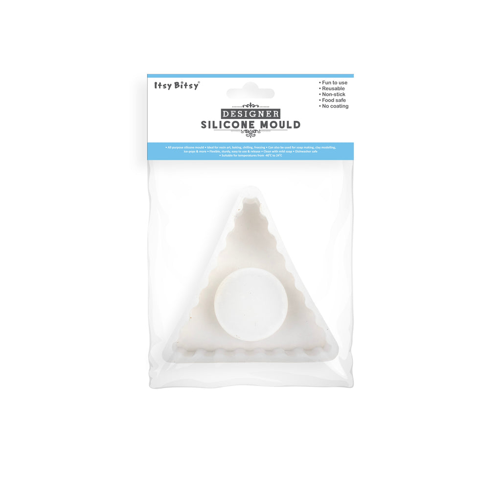 Silicone Mould Triangle T-light Candle 1pc