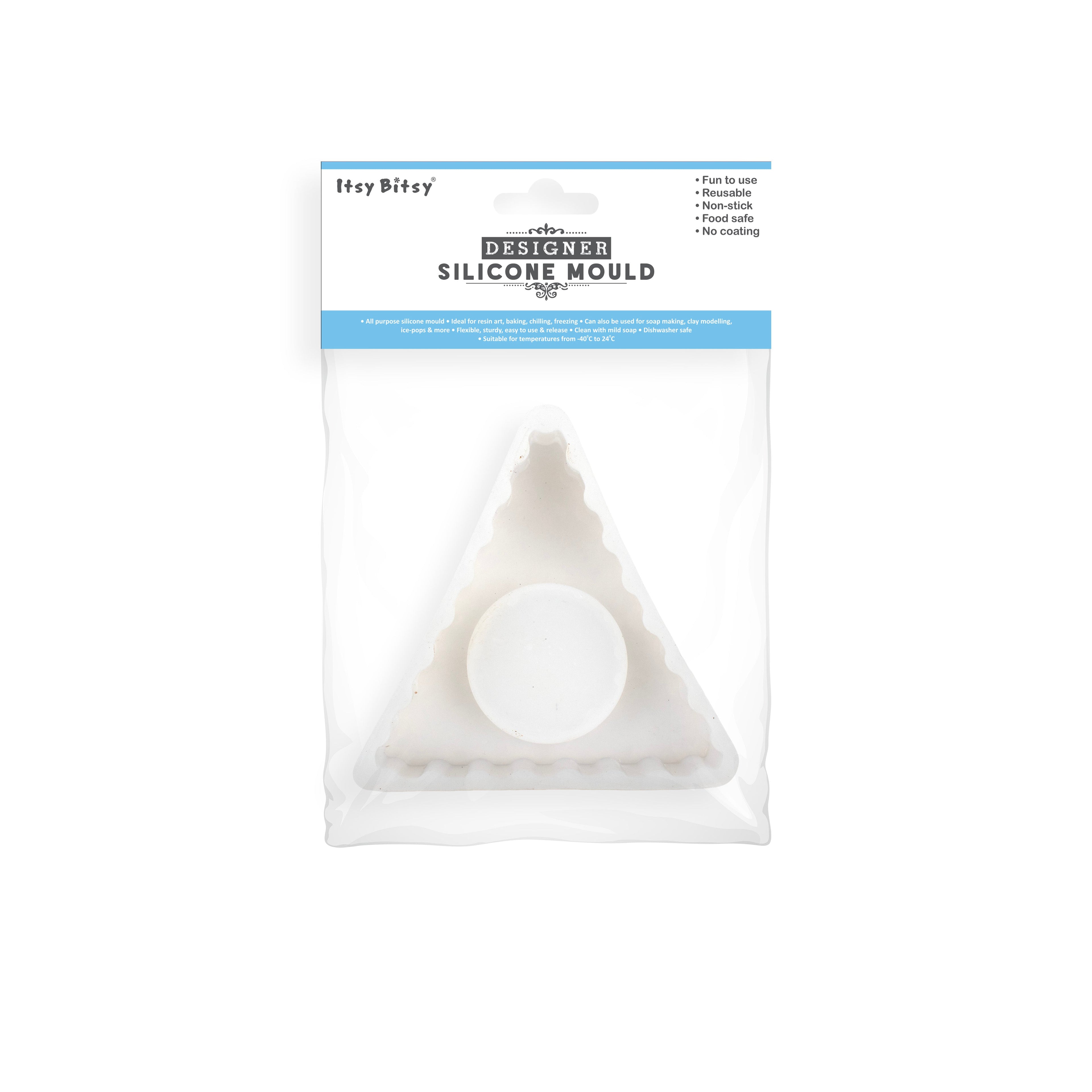 Silicone Mould Triangle T-light Candle 1pc