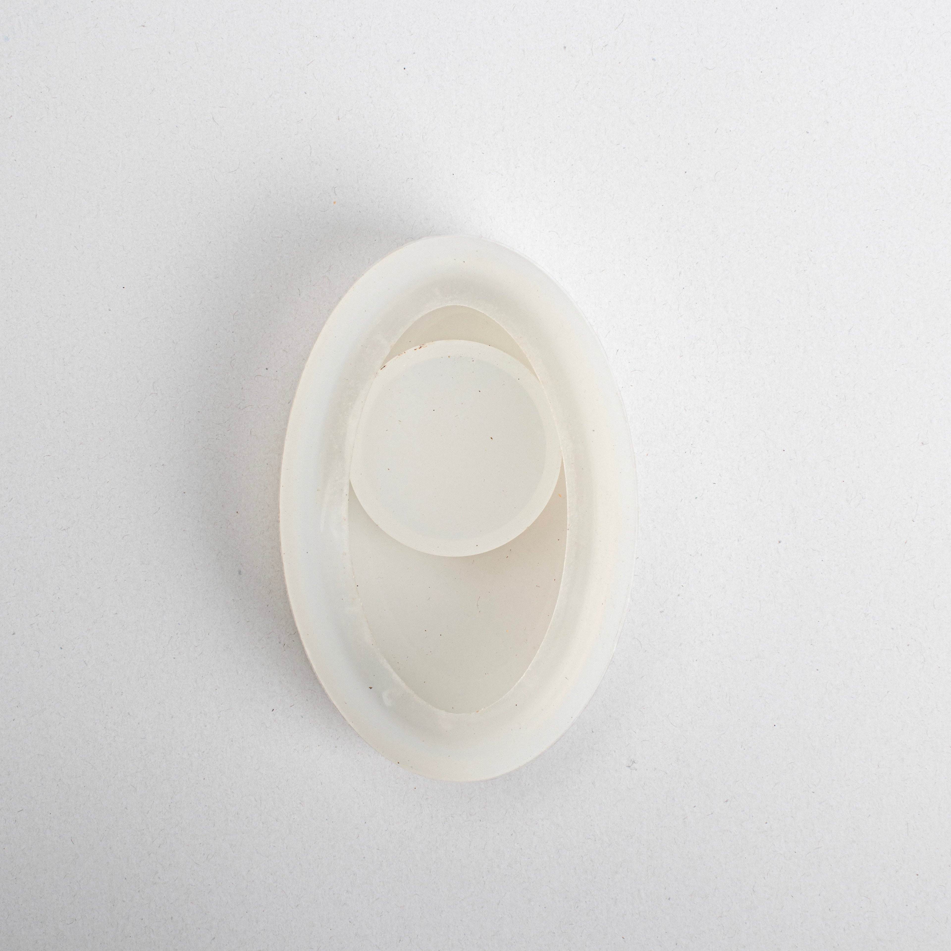 Silicone Mould Oval T-light Candle 1pc
