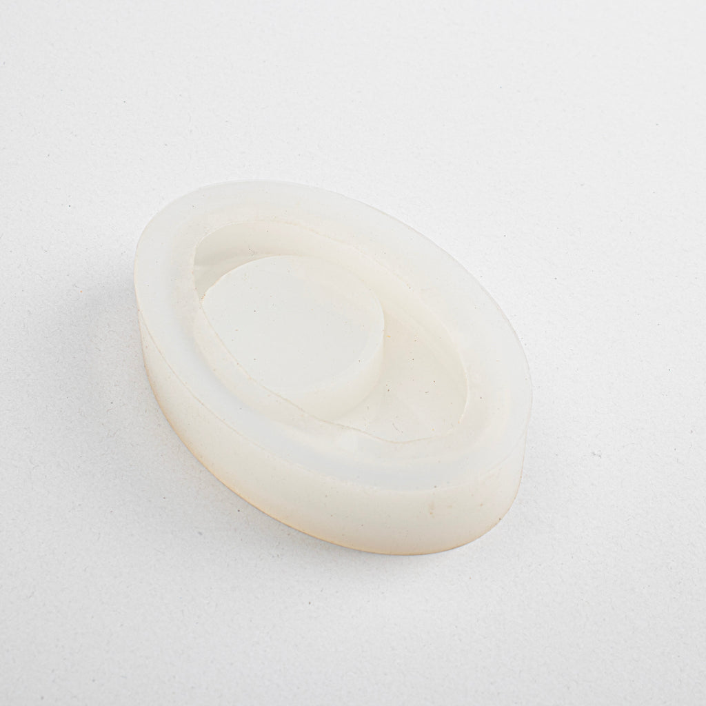 Silicone Mould Oval T-light Candle 1pc
