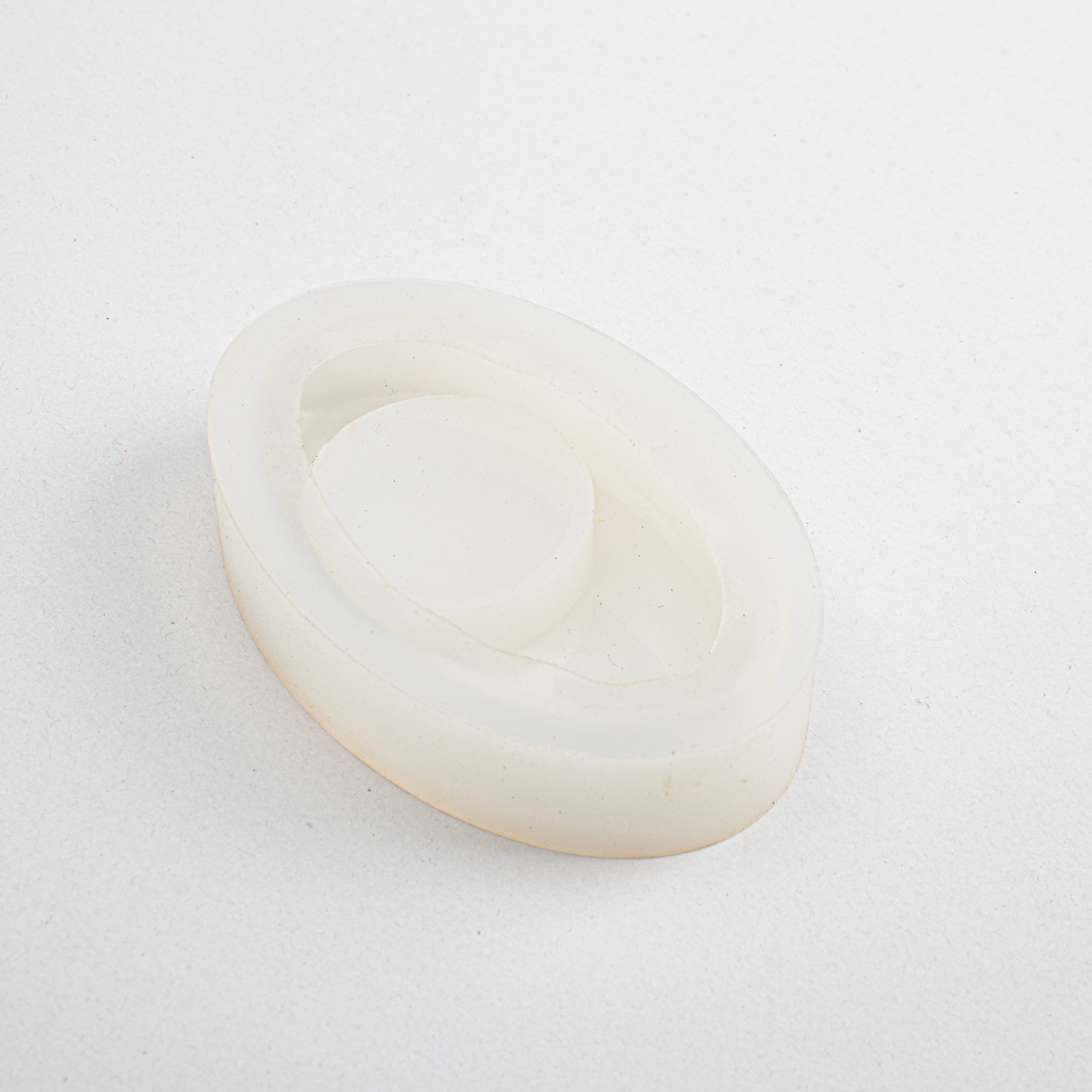 Silicone Mould Oval T-light Candle 1pc