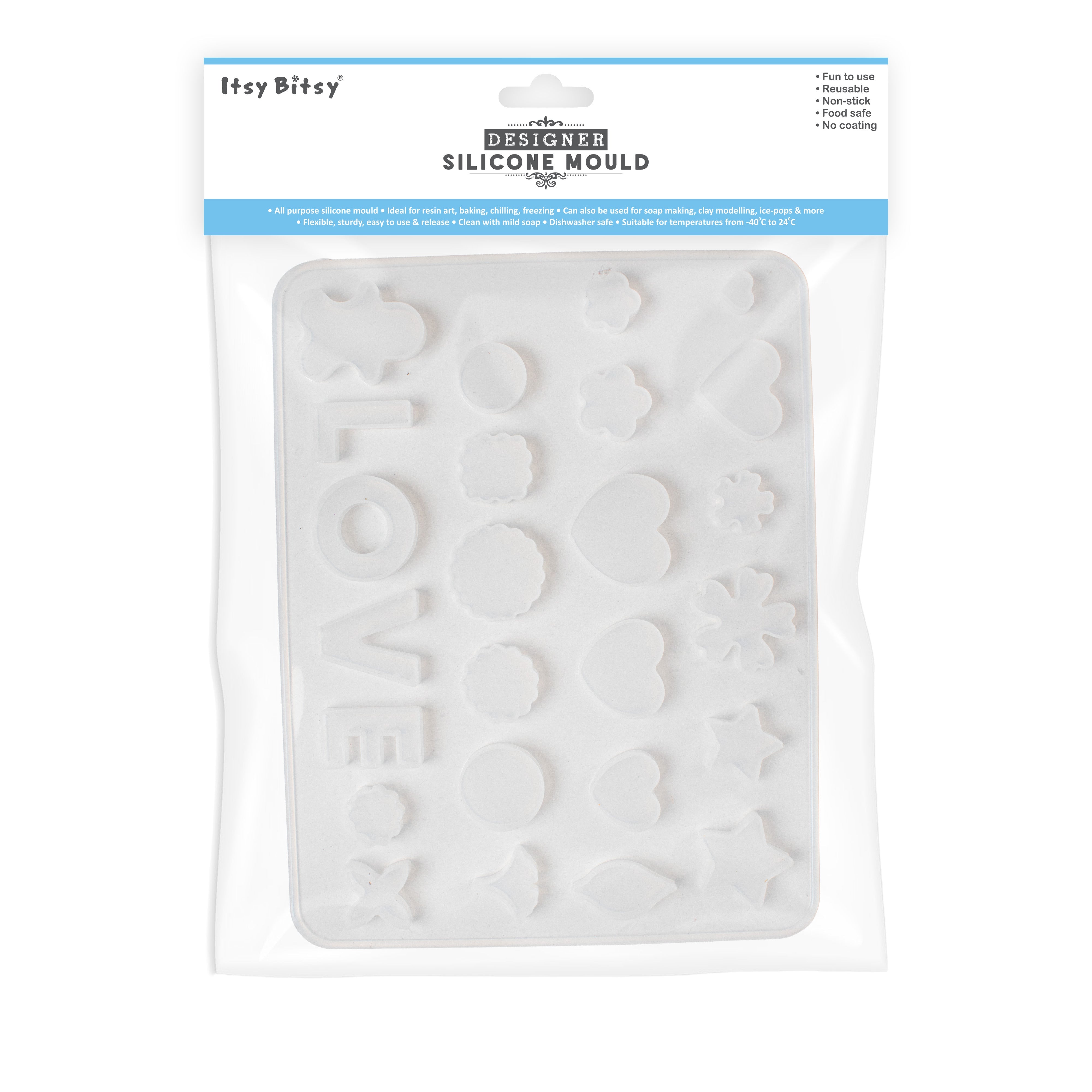 Silicone Mould Assorted pendants 1pc