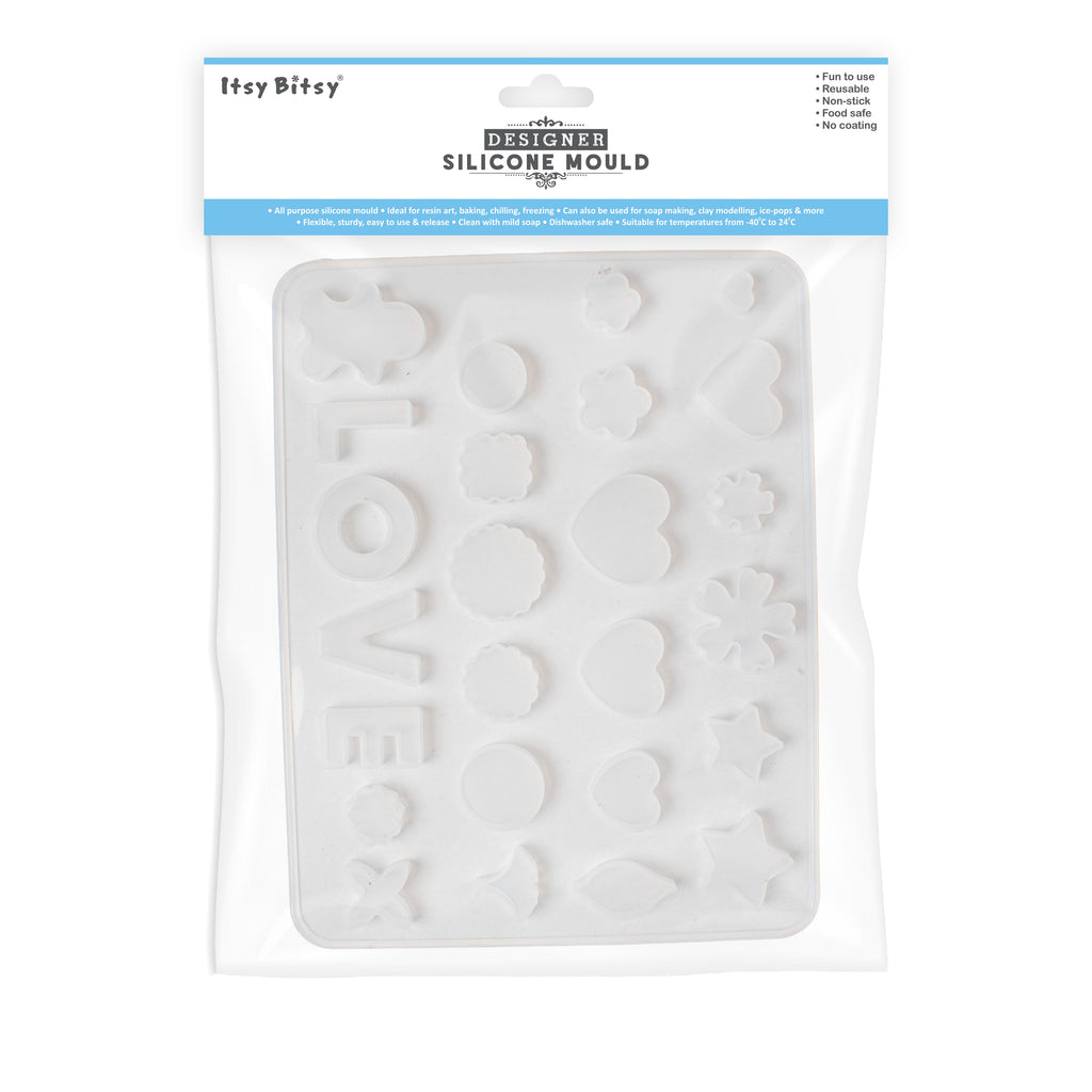 Silicone Mould Assorted pendants 1pc