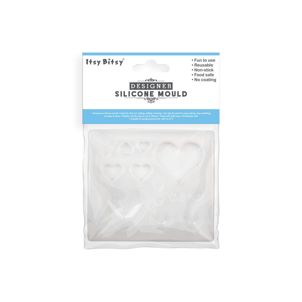 Silicone Mould Heart 14 Cavity 1pc