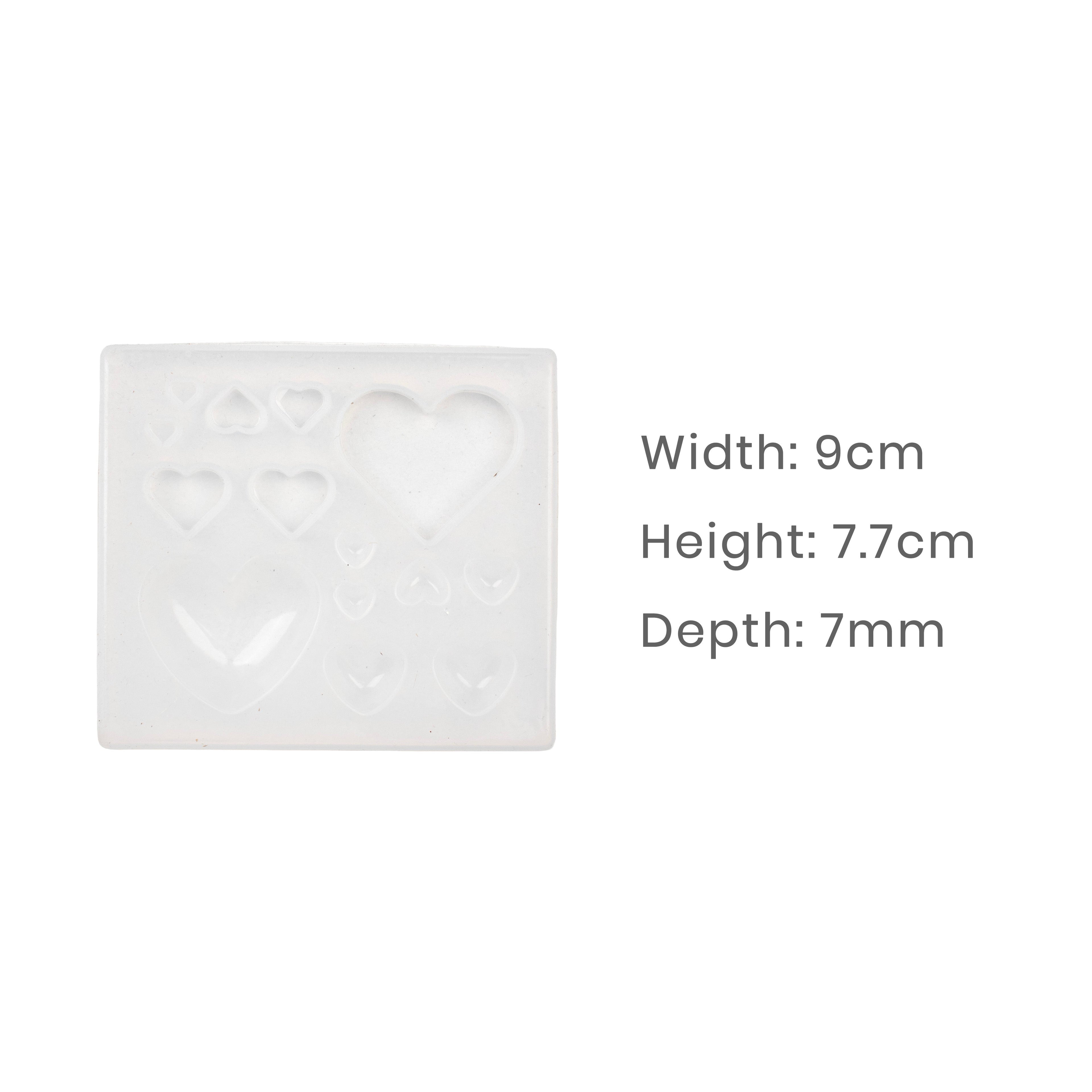 Silicone Mould Heart 14 Cavity 1pc