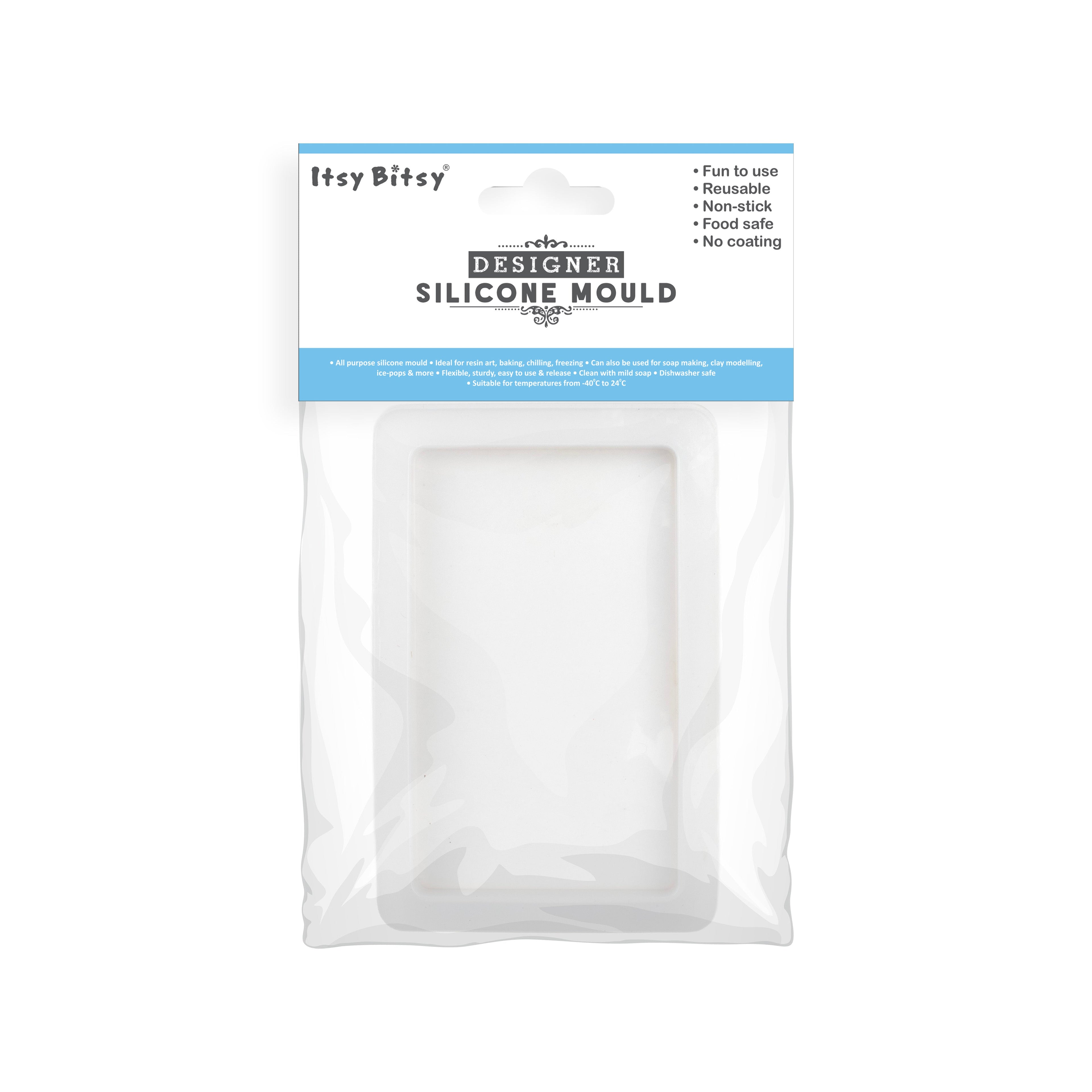 Silicone Mould Rectangle Tray 3.5 X 5 Inch X D15mm 1pc