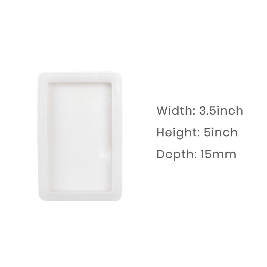 Silicone Mould Rectangle Tray 3.5 X 5 Inch X D15mm 1pc
