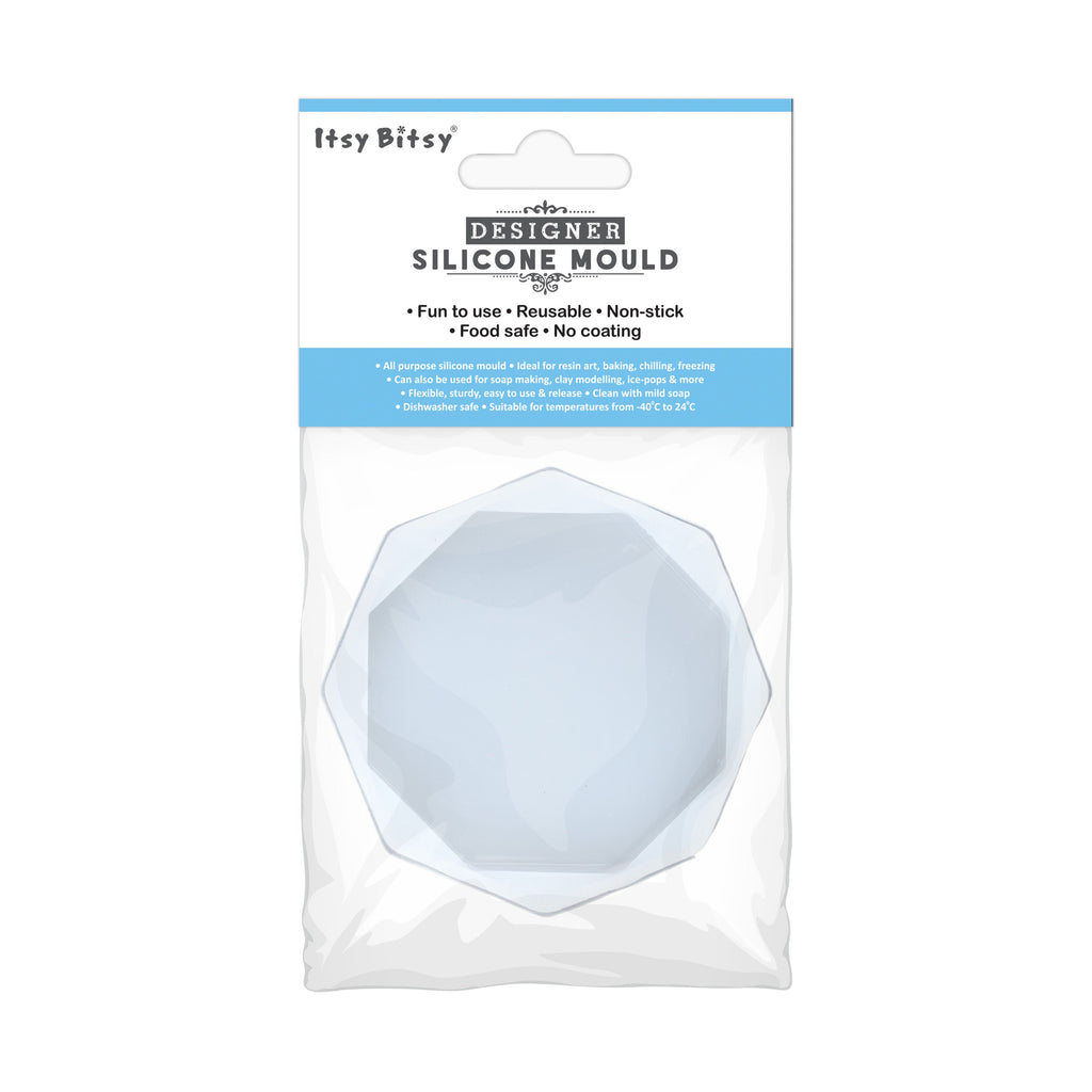 Silicone Mould Diamond Coaster 3Inch X D4mm 1pc