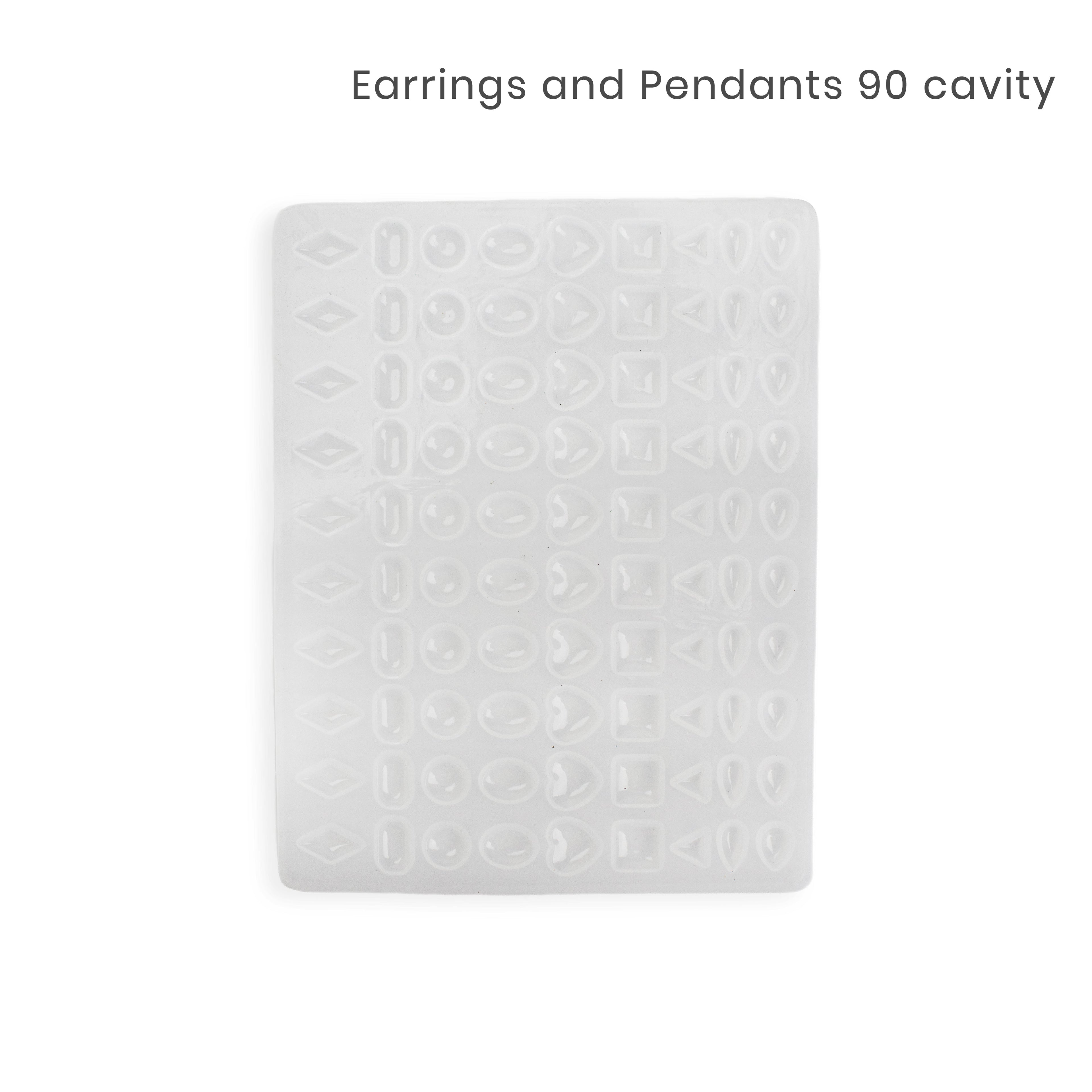 Silicone Mould Earrings and Pendants 90 cavity 1pc