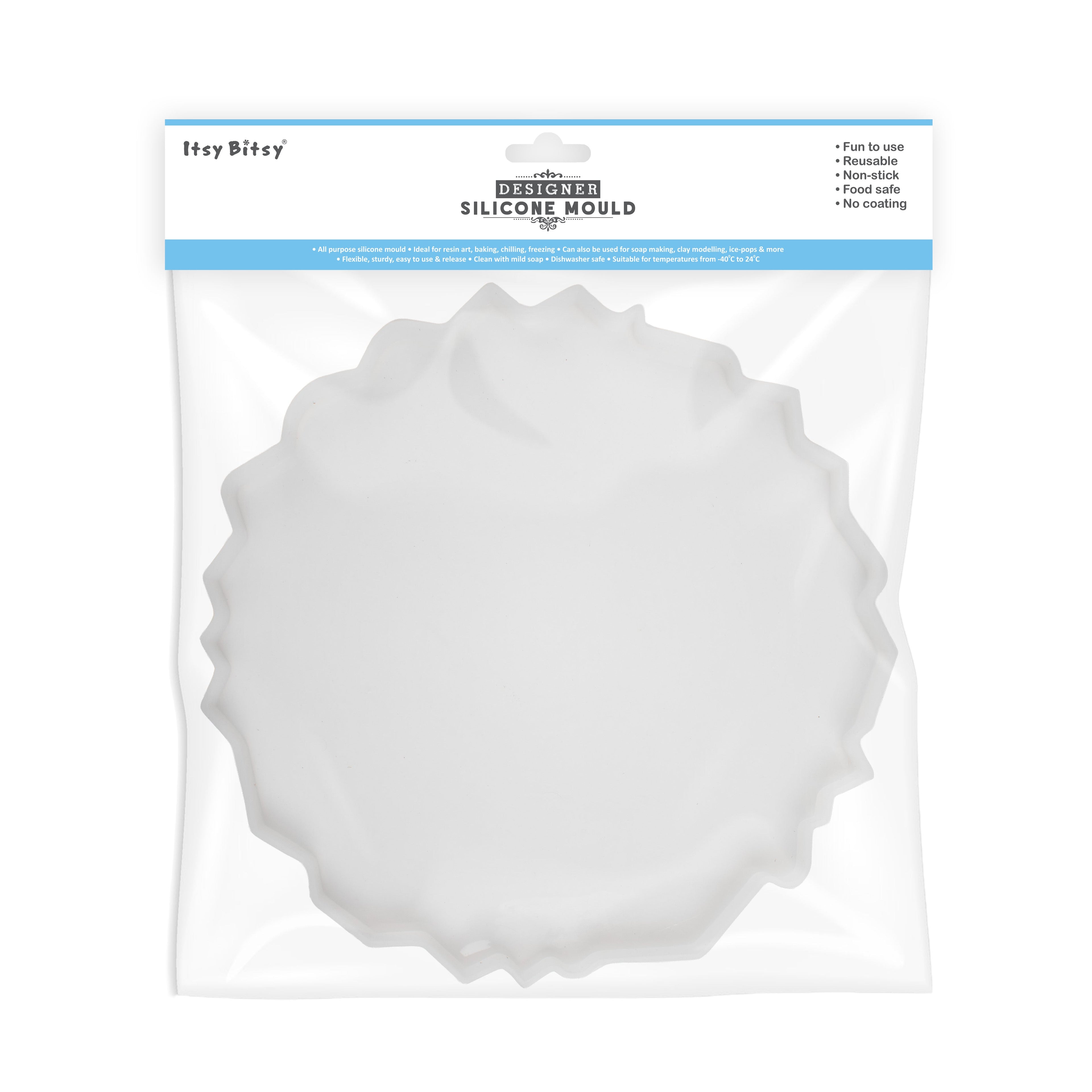 Silicone Mould Round Agate Tray 10Inch X D15mm 1pc