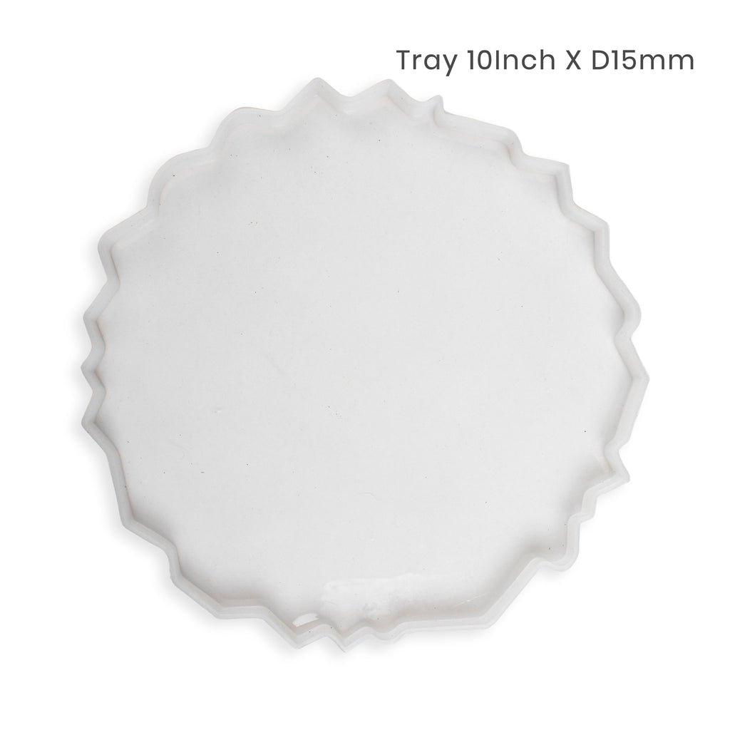 Silicone Mould Round Agate Tray 10Inch X D15mm 1pc