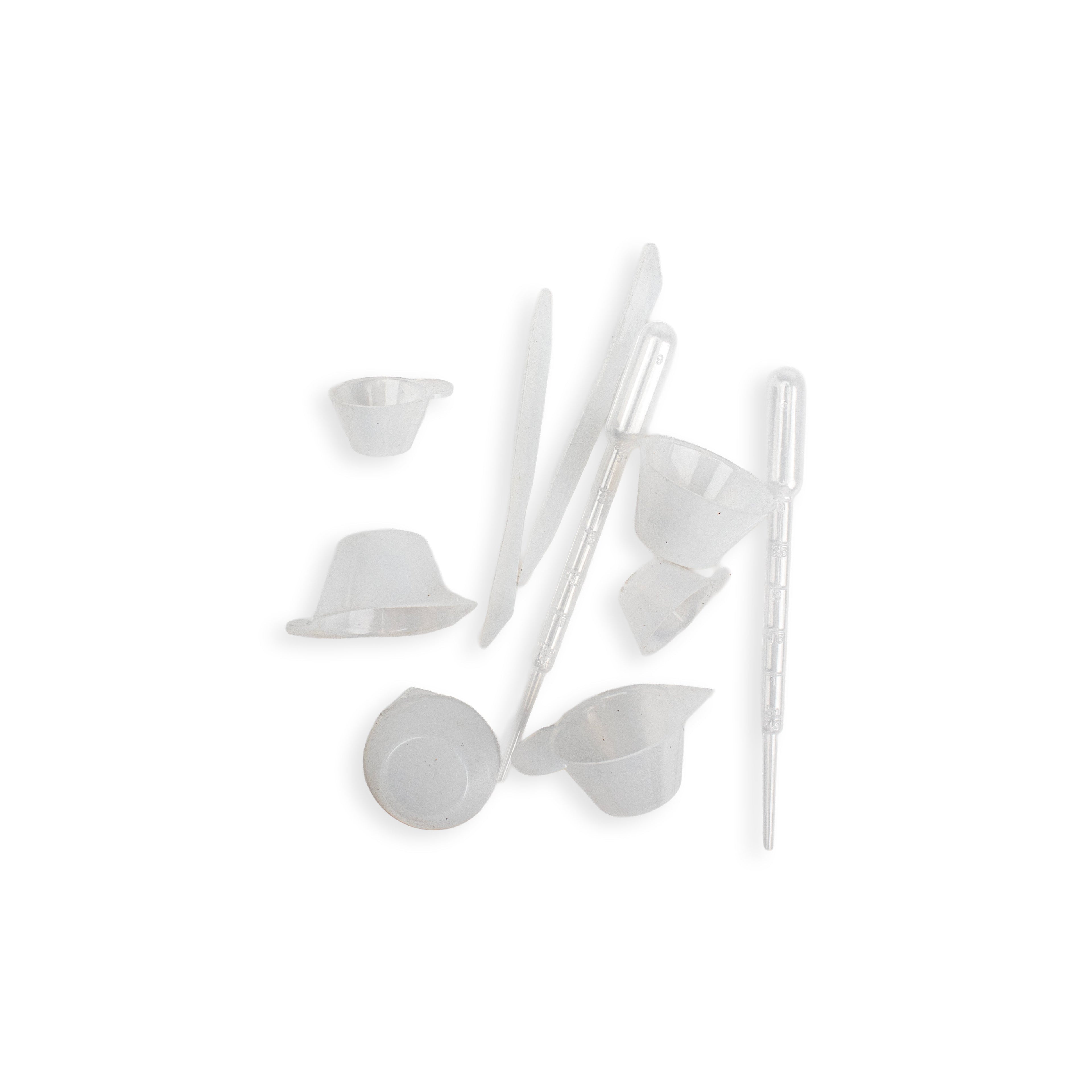 Silicone Mould Assorted Cups Sticks with Droppers 10pc Set