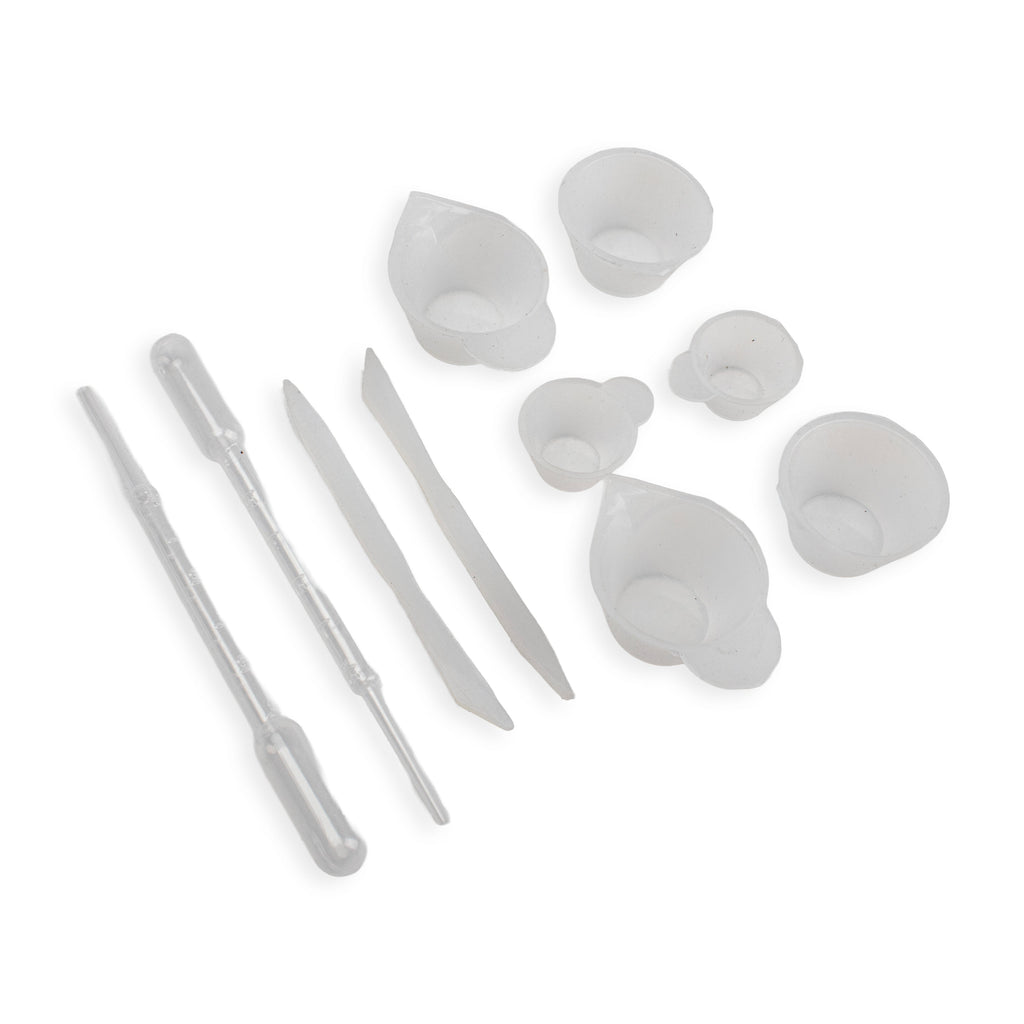 Silicone Mould Assorted Cups Sticks with Droppers 10pc Set