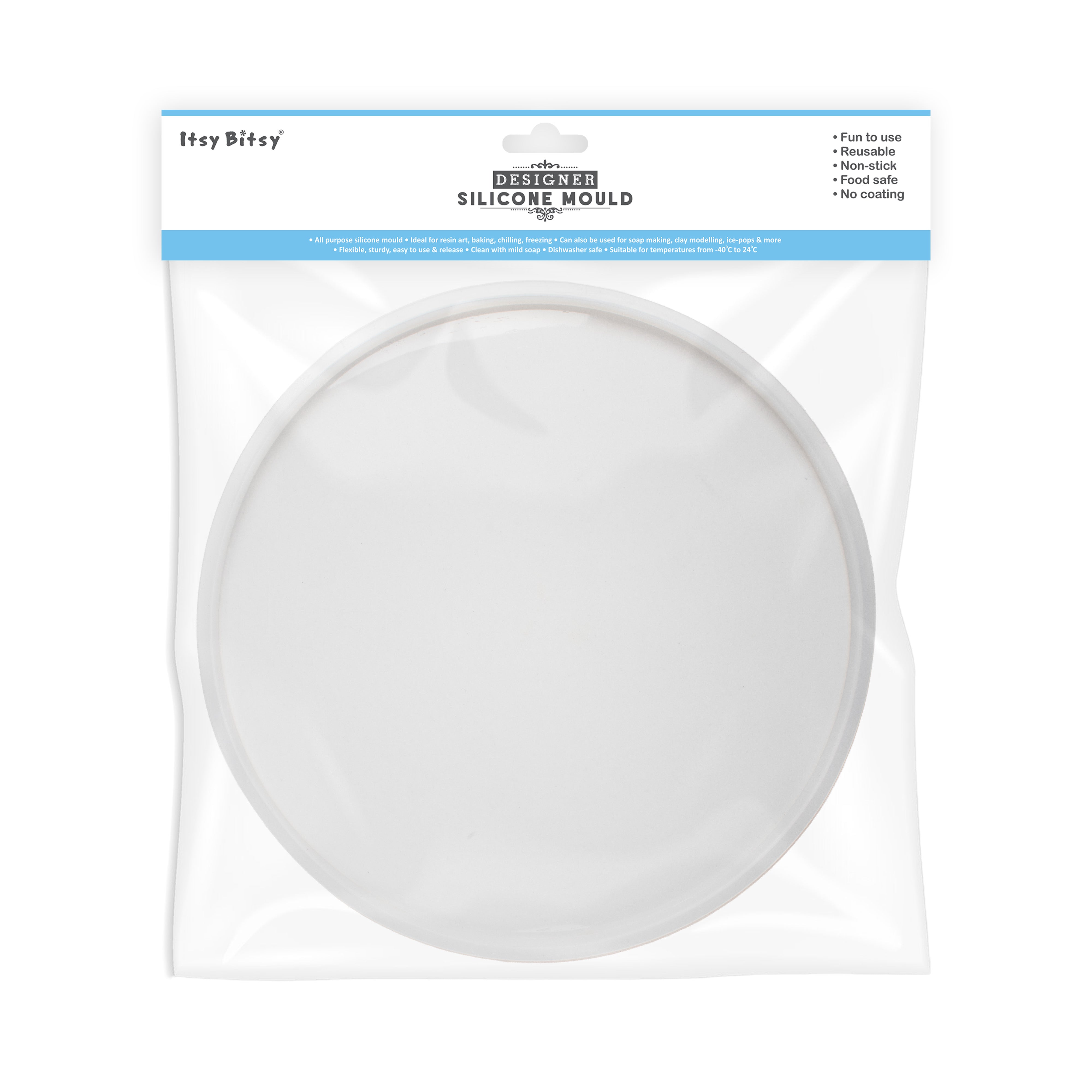 Silicone Mould Round Dia 10Inch X D10mm 1pc