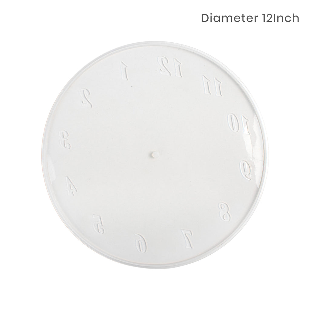 Silicone Mould Clock with Numbers 12Inch 1pc