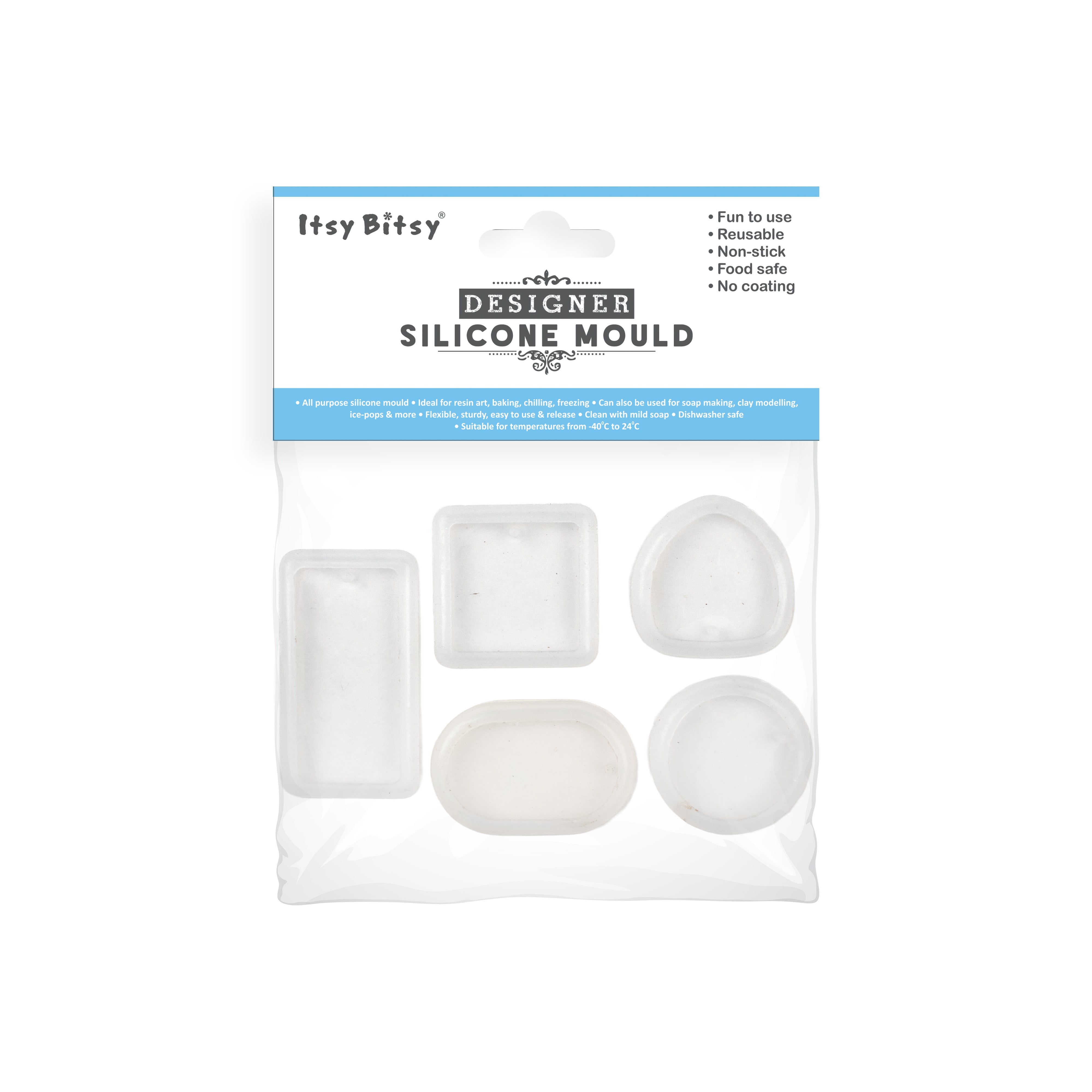 Silicone Mould Keychain and Jewellery 5pc Set