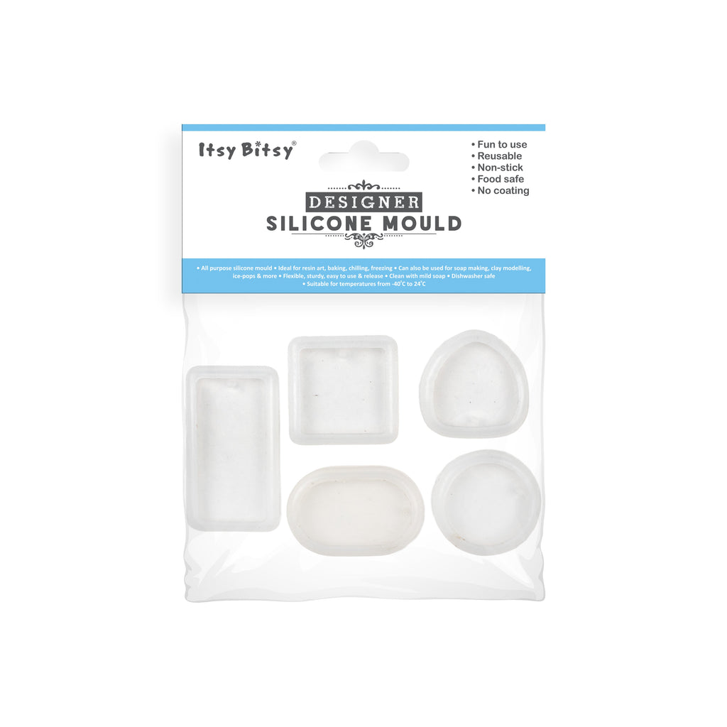 Silicone Mould Keychain and Jewellery 5pc Set