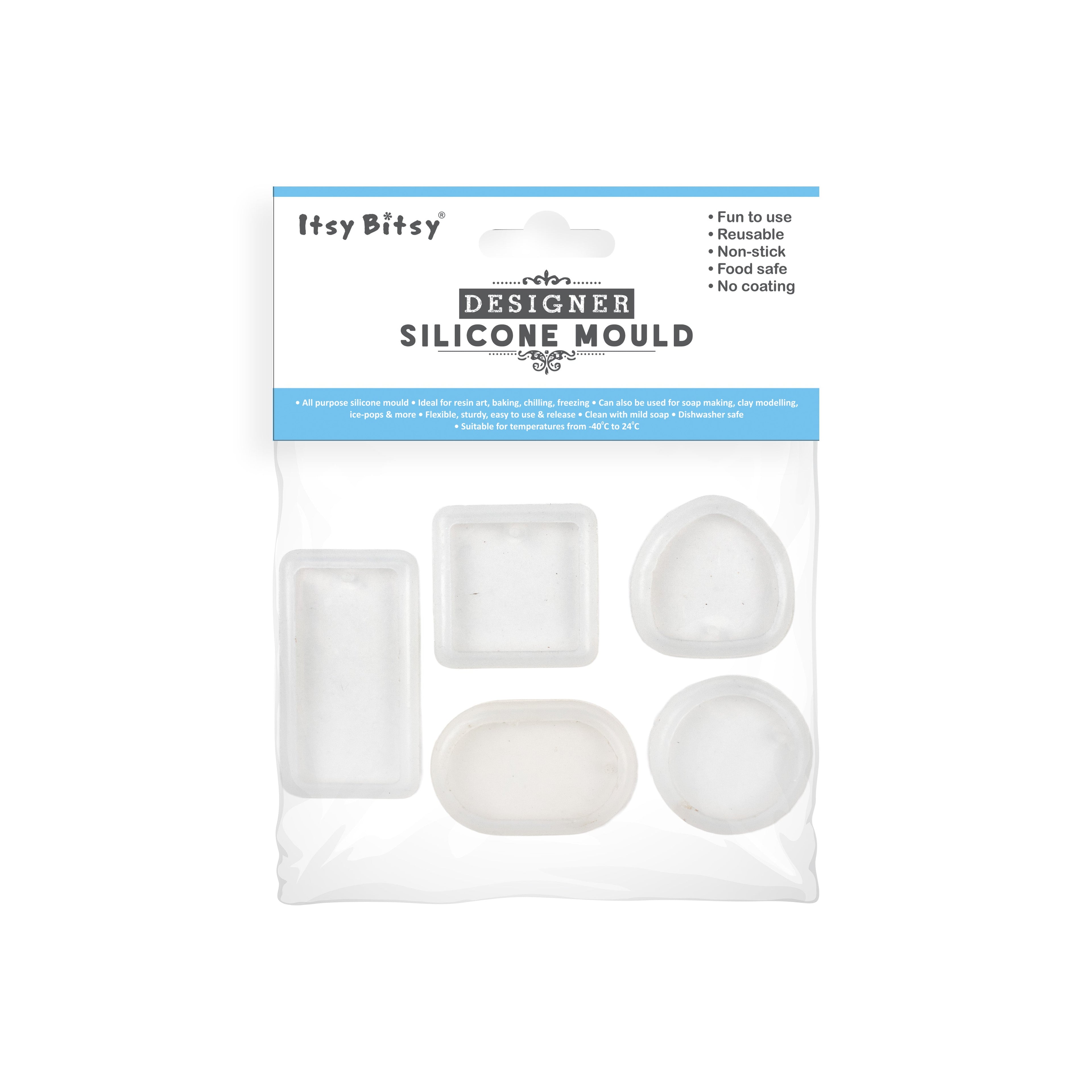 Silicone Mould Keychain and Jewellery 5pc Set