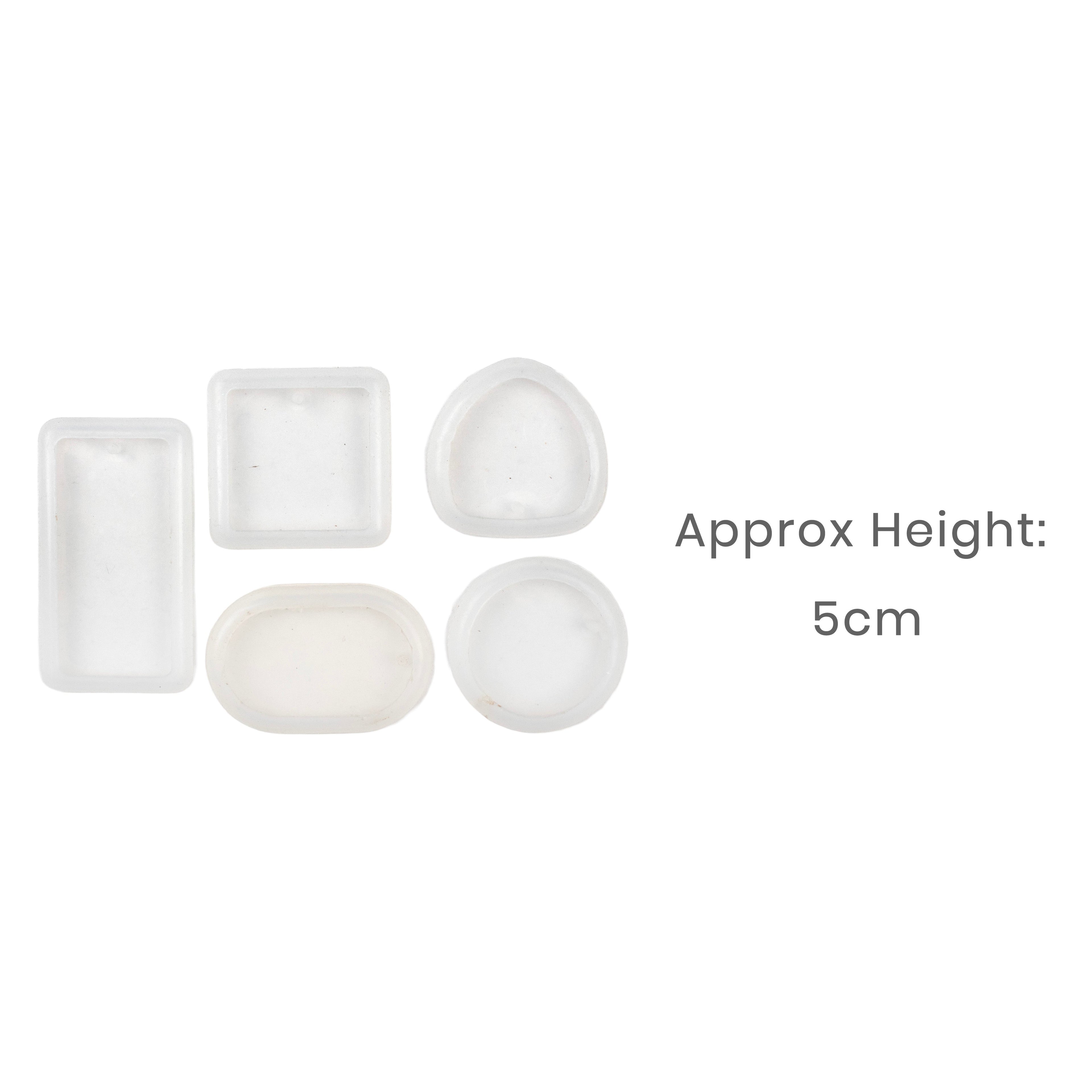 Silicone Mould Keychain and Jewellery 5pc Set