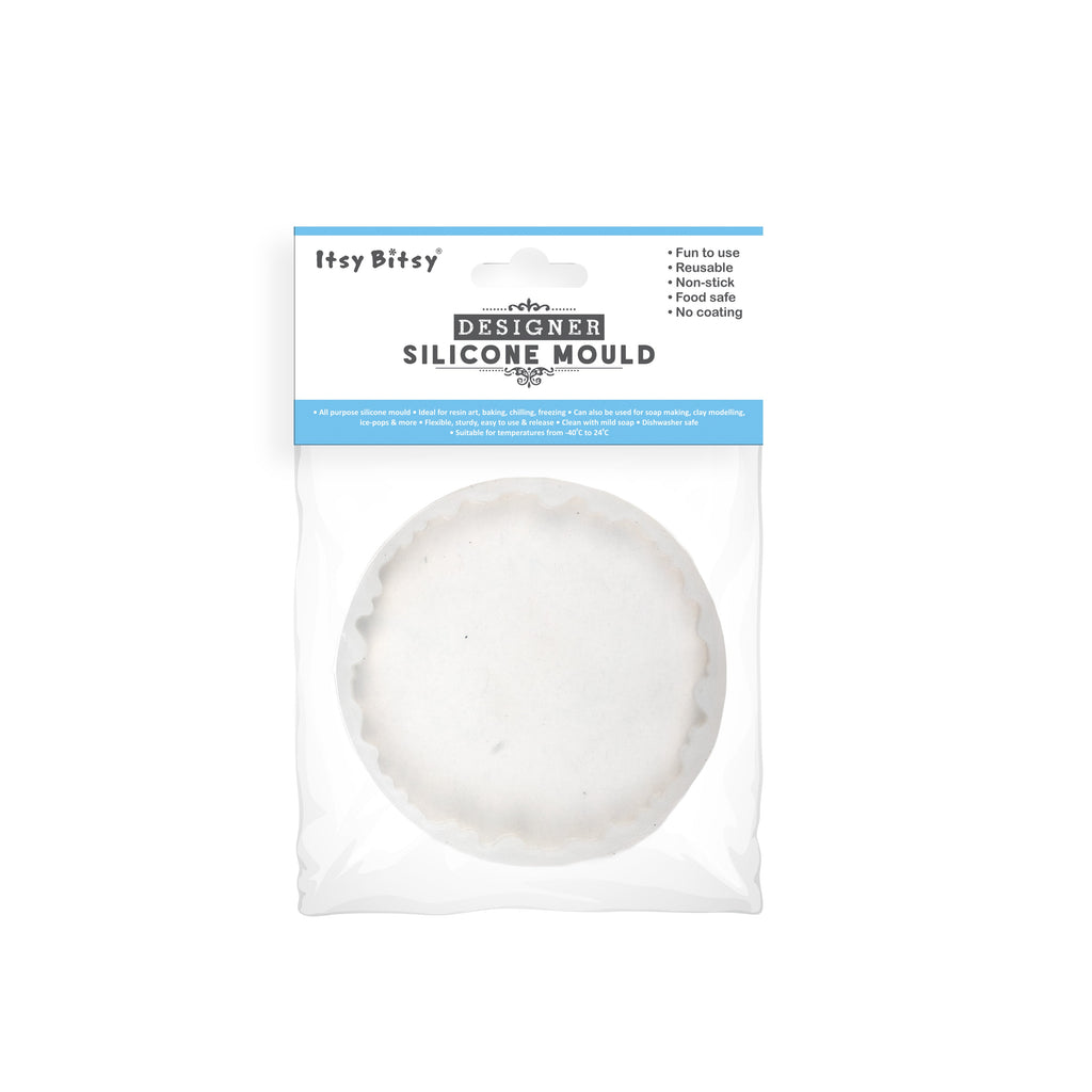 Silicone Mould Agate Round 3Inch X D6mm 1pc
