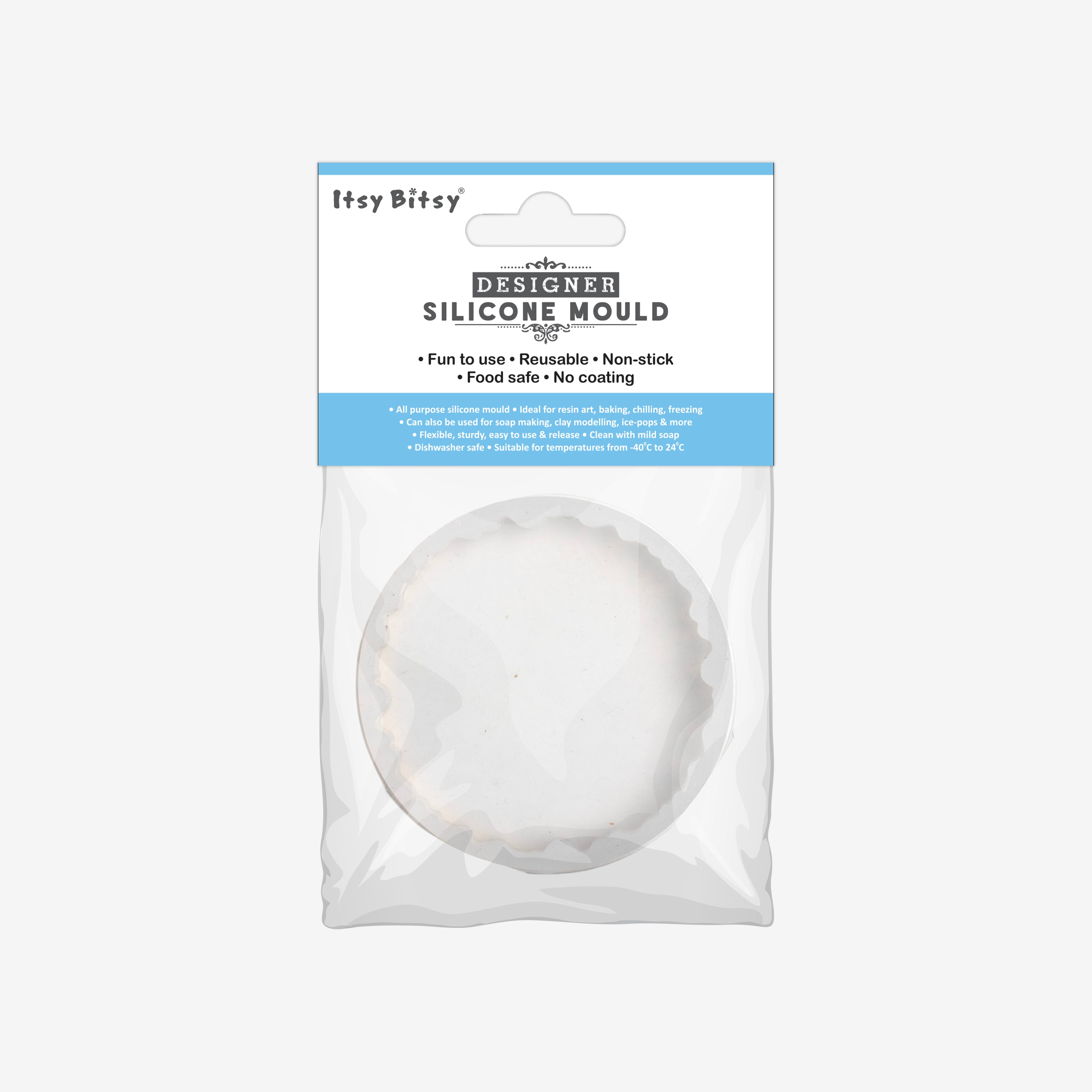 Silicone Mould Agate Round Mould 2Inch X D6mm 1pc
