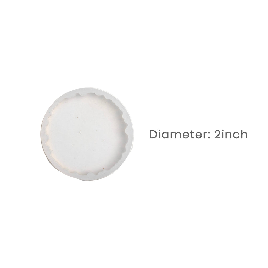 Silicone Mould Agate Round Mould 2Inch X D6mm 1pc