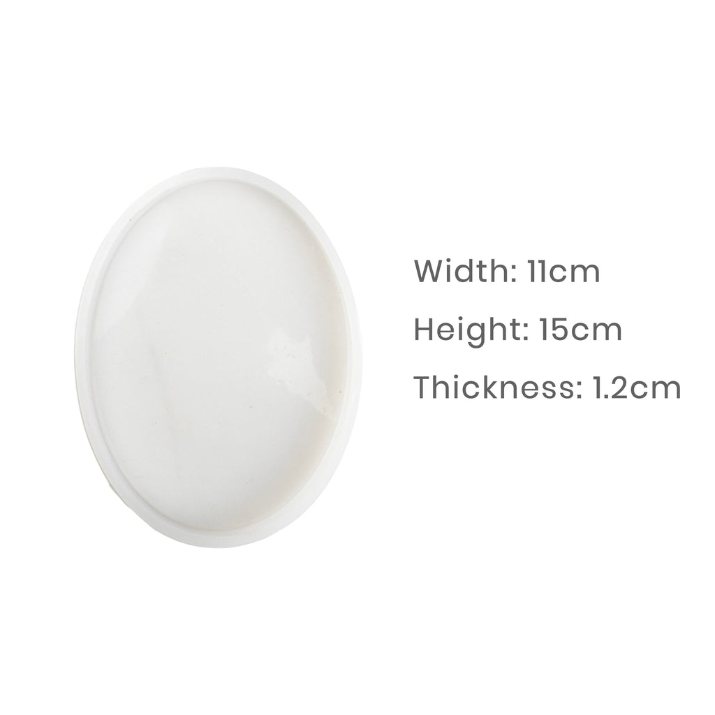 Silicone Mould Oval 15 X 11cm X D1.2cm 1pc