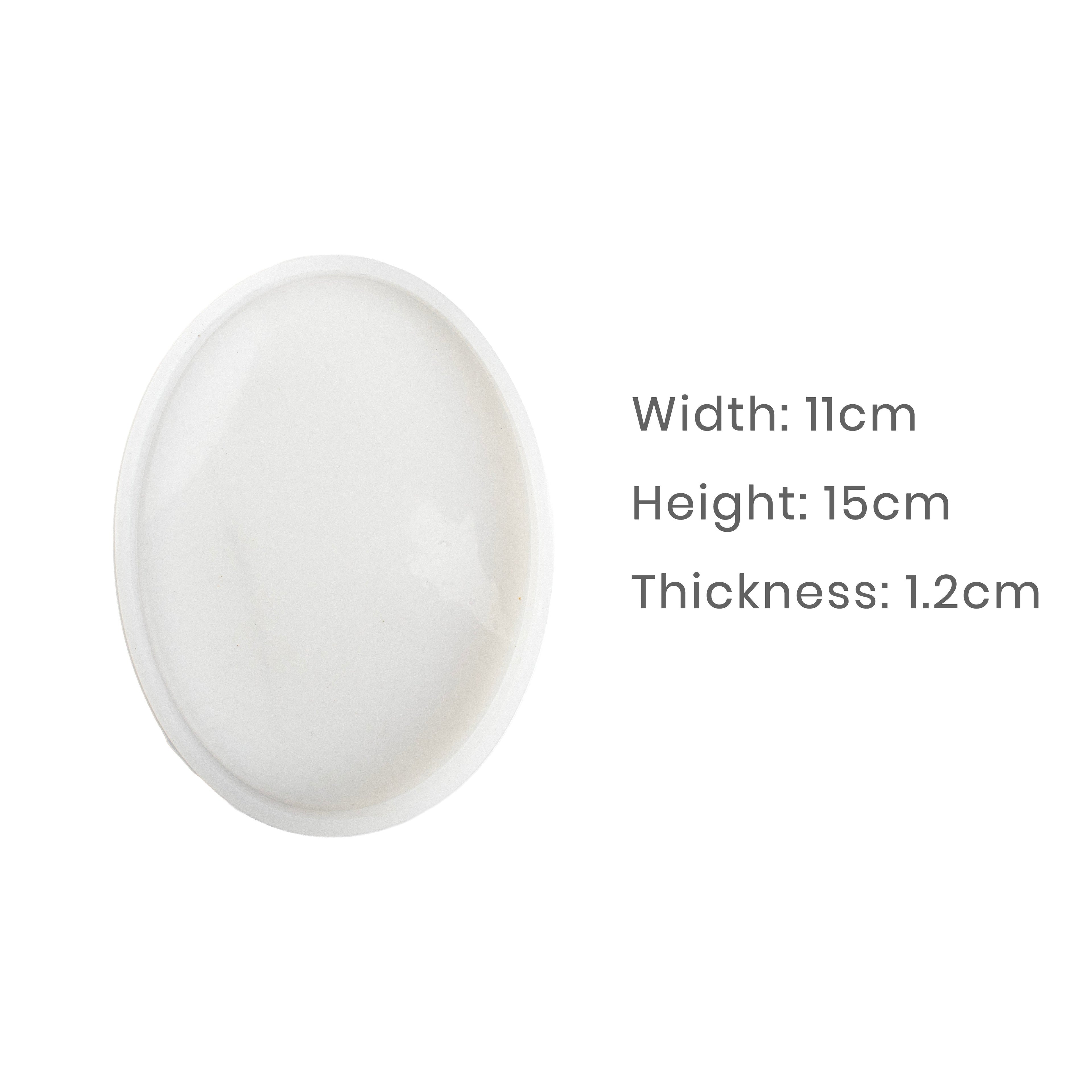 Silicone Mould Oval 15 X 11cm X D1.2cm 1pc