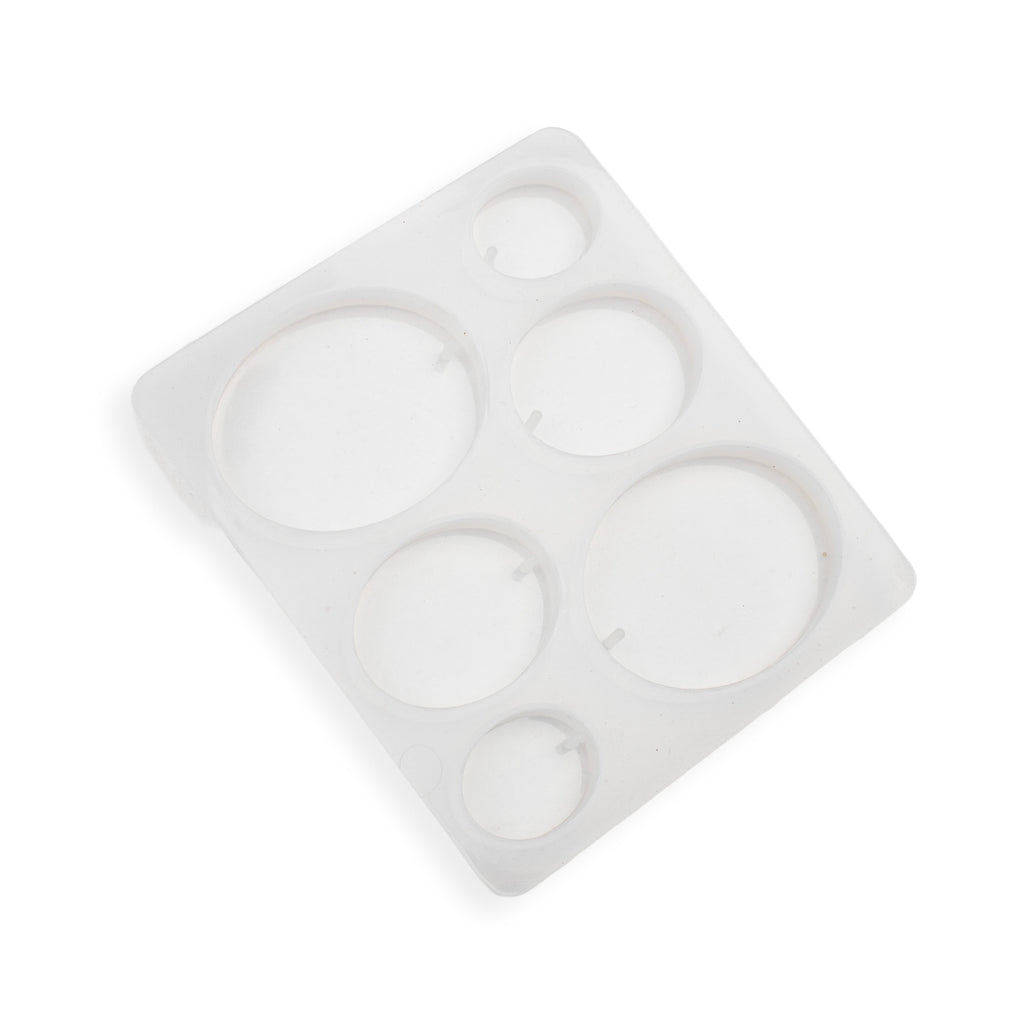 Silicone Mould Assorted Oval 6 cavity 10.7 X 7.9cm X D6mm 1pc