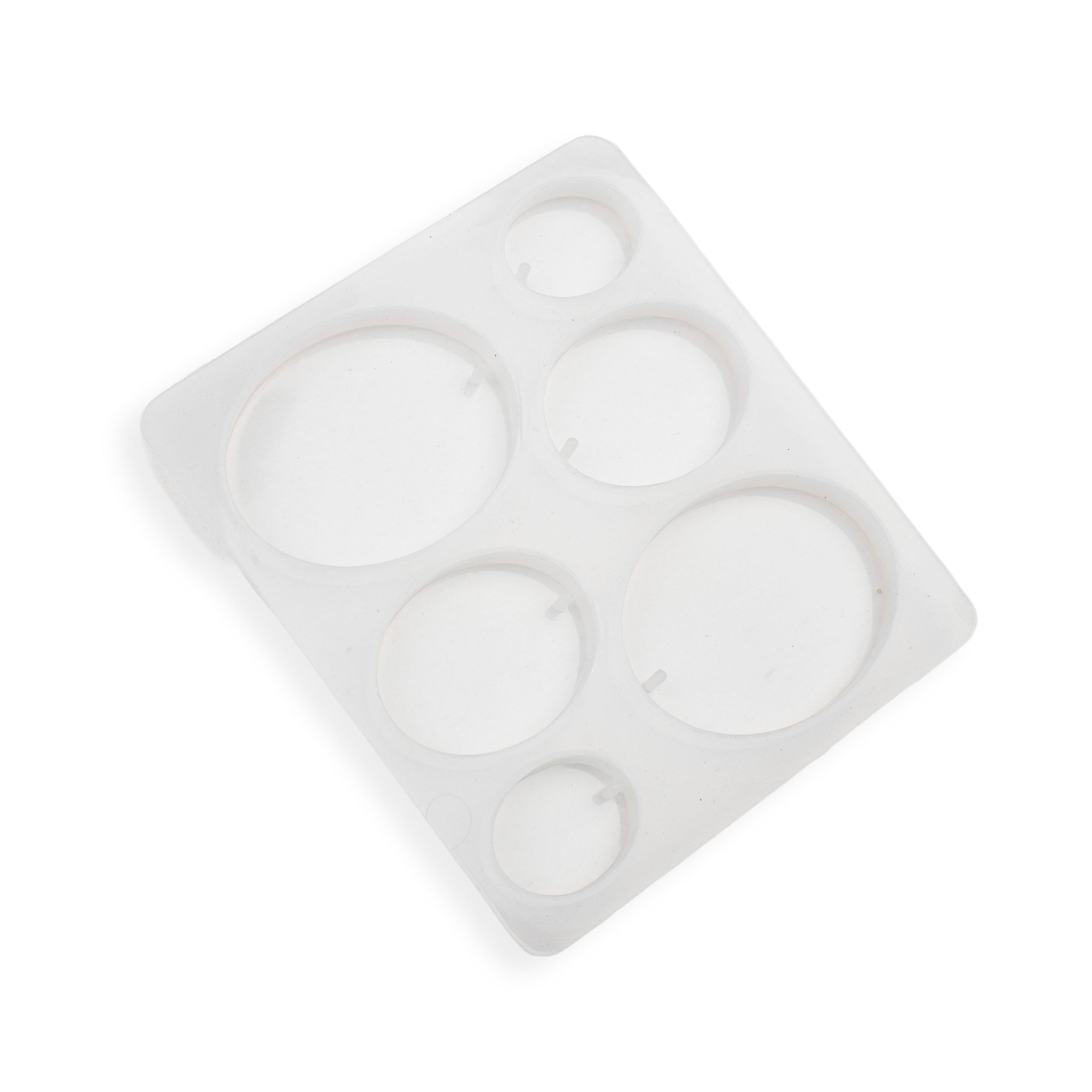 Silicone Mould Assorted Oval 6 cavity 10.7 X 7.9cm X D6mm 1pc