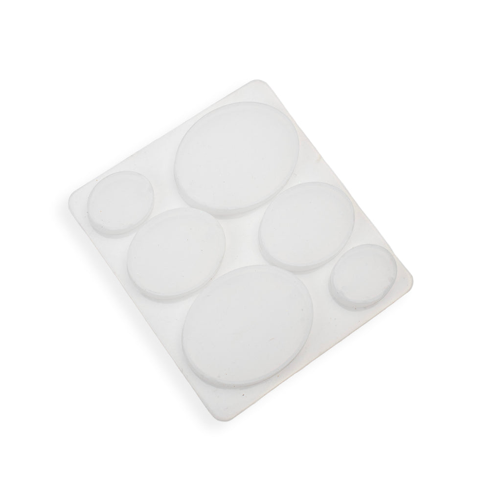 Silicone Mould Assorted Oval 6 cavity 10.7 X 7.9cm X D6mm 1pc