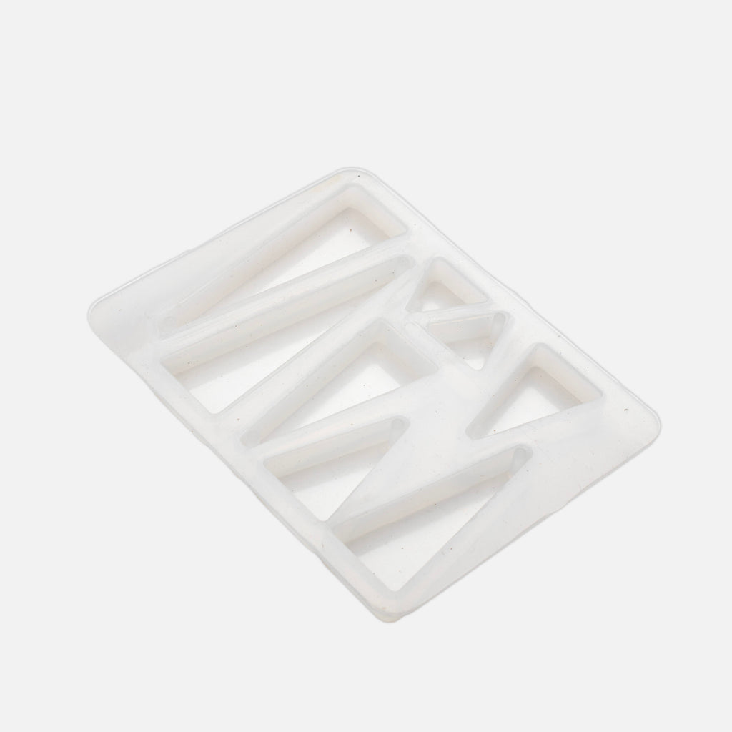 Silicone Mould Assorted Triangle 8 cavity 10.7 X 7.9cm X D6mm 1pc