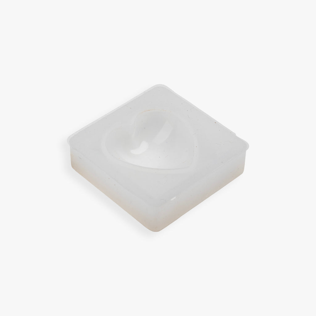 Silicone Mould Heart Locket 3.3 X 3.3cm X D6mm 4pc Set