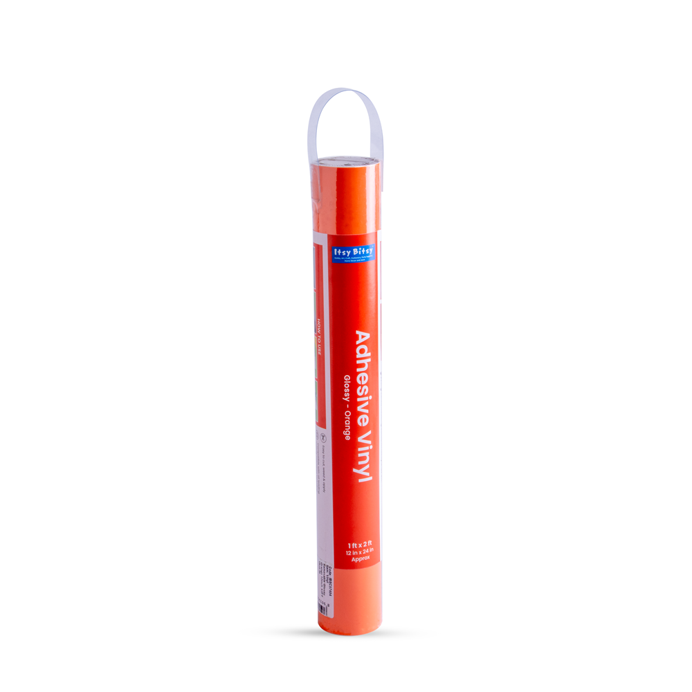 Vinyl Glossy Orange 12Inch X 2ft 1Roll